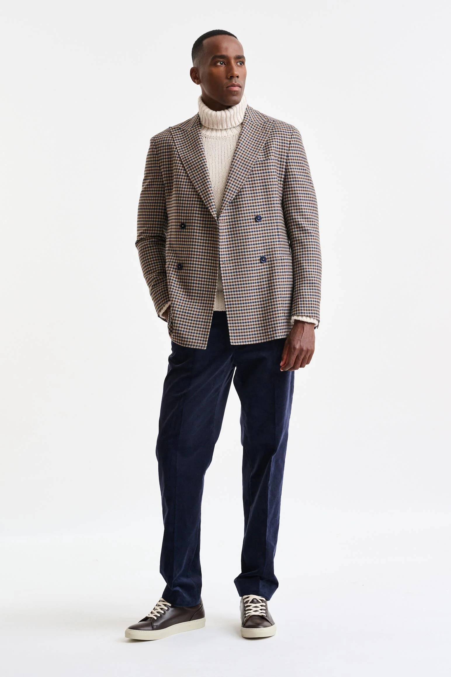 Medium Beige Wool Super 110's Soho Jacket Trend - Image 5