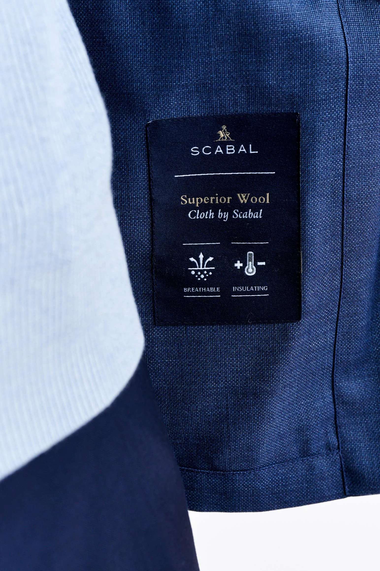 Medium Blue 100% Wool Plymouth Overshirt Image - Image 4