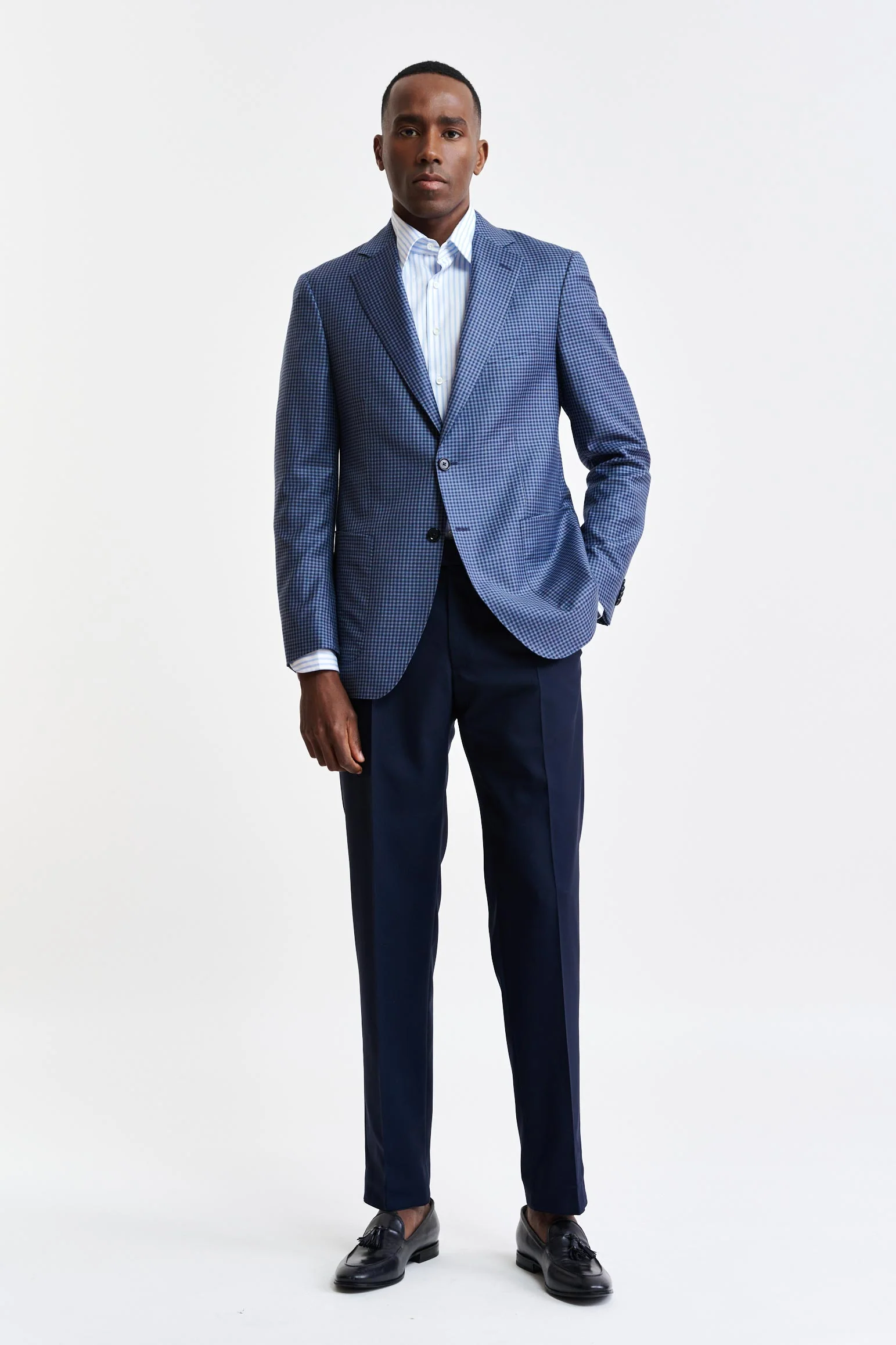 Medium Blue 100% Wool Soho Jacket Jazz - Image 5