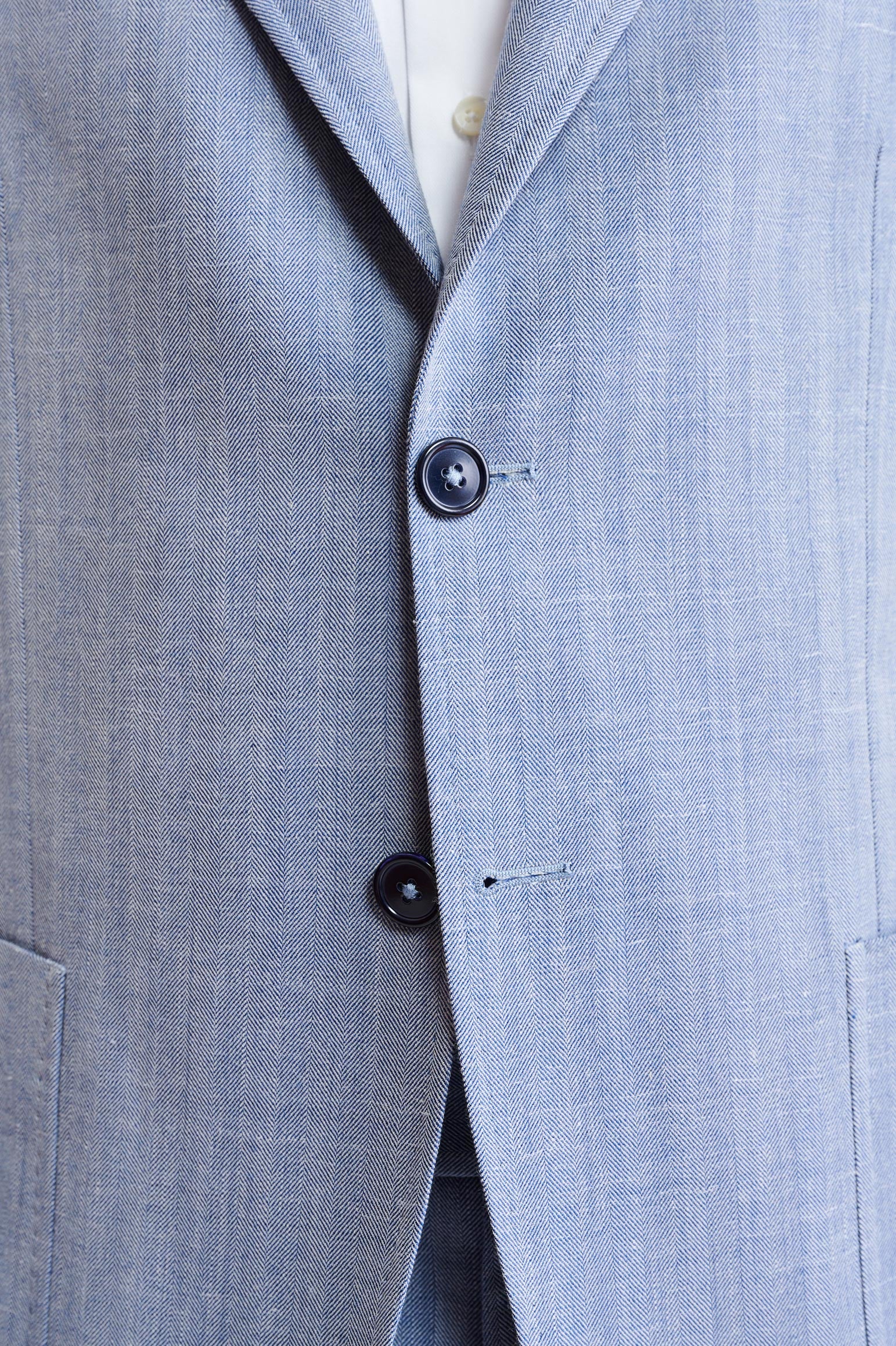 Medium Blue Wool & Cashmere Kenton Suit Jazz - Image 3