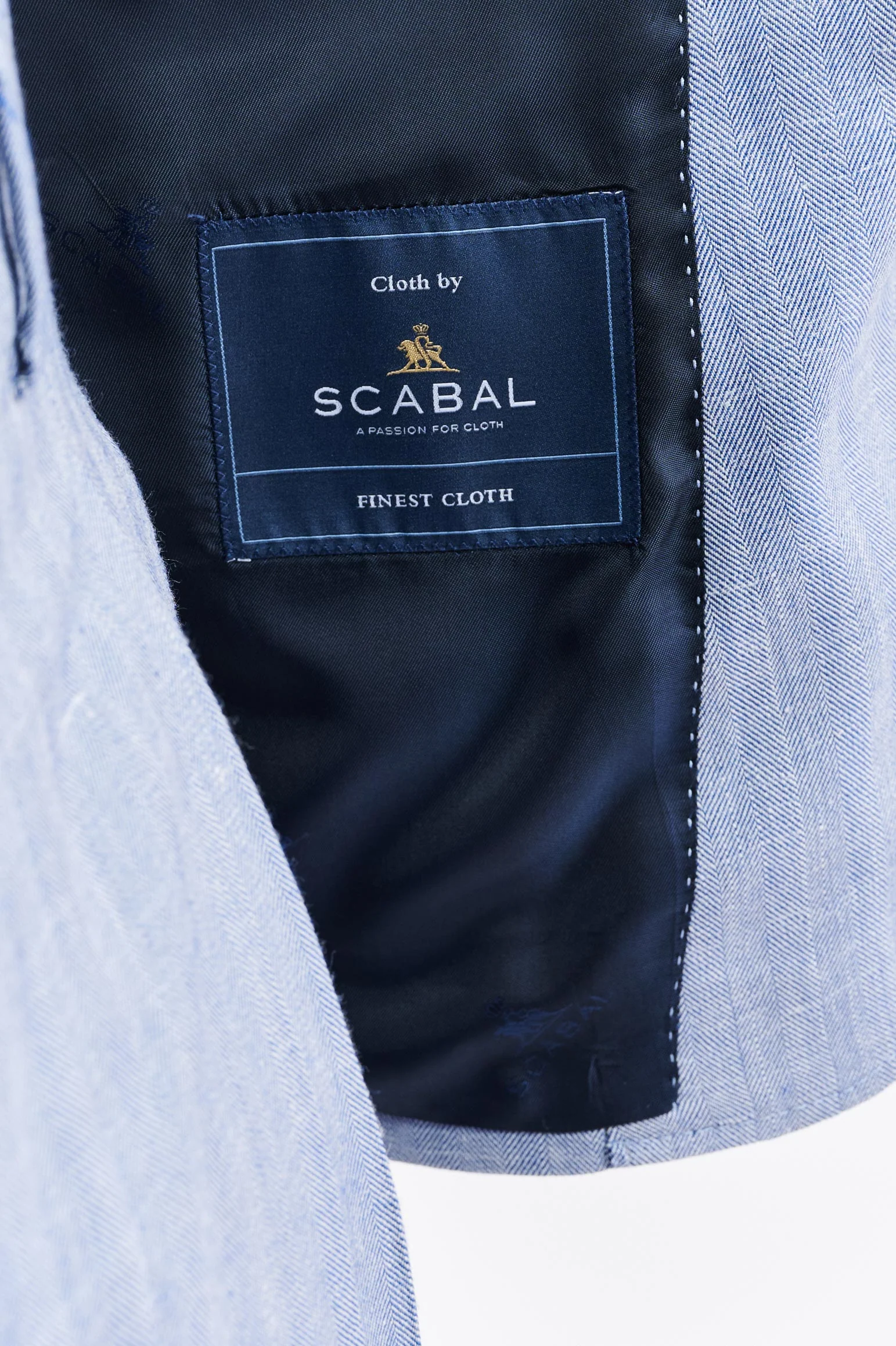 Medium Blue Wool & Cashmere Kenton Suit Jazz - Image 4