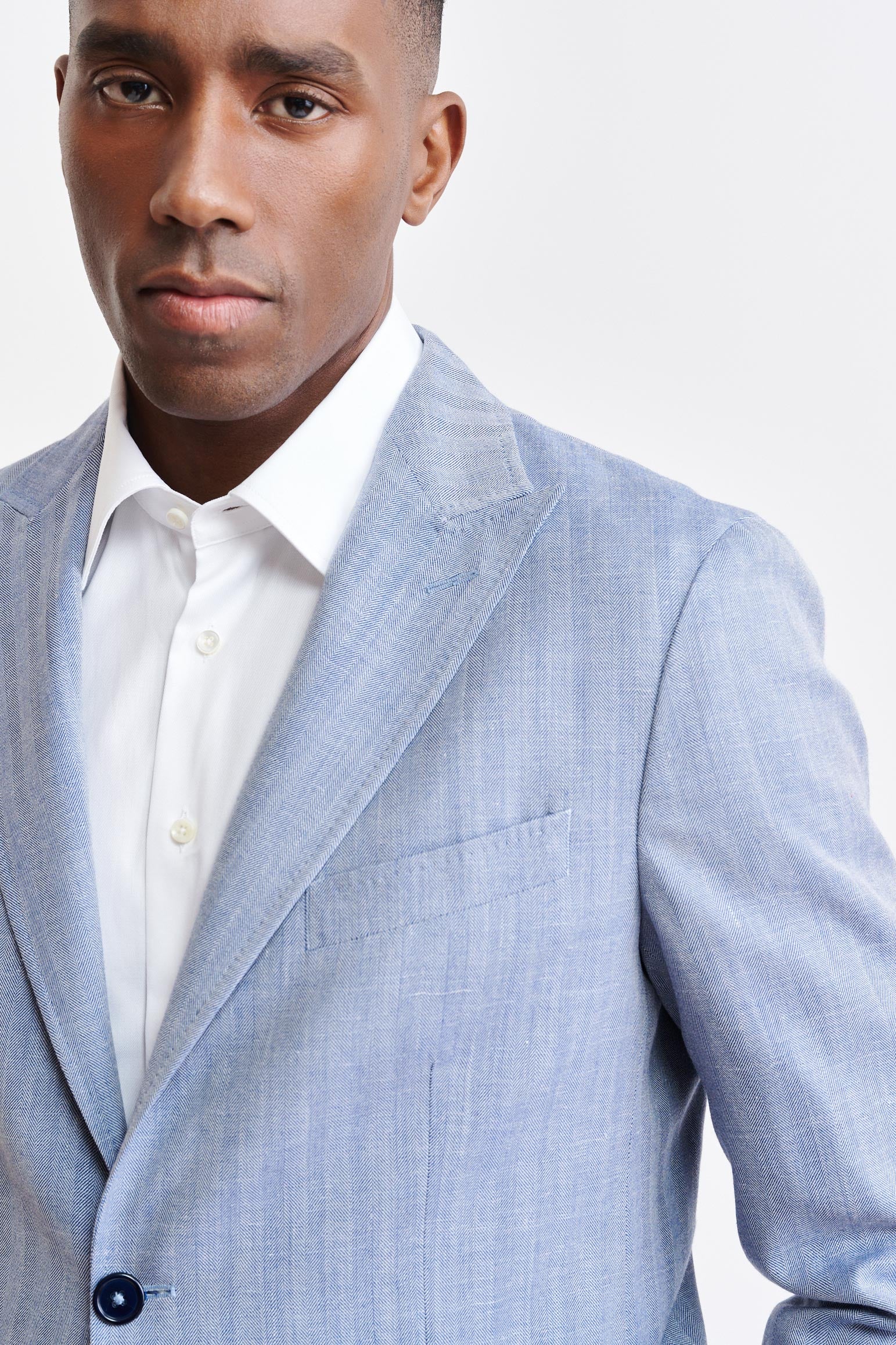 Medium Blue Wool & Cashmere Kenton Suit Jazz - Image 6