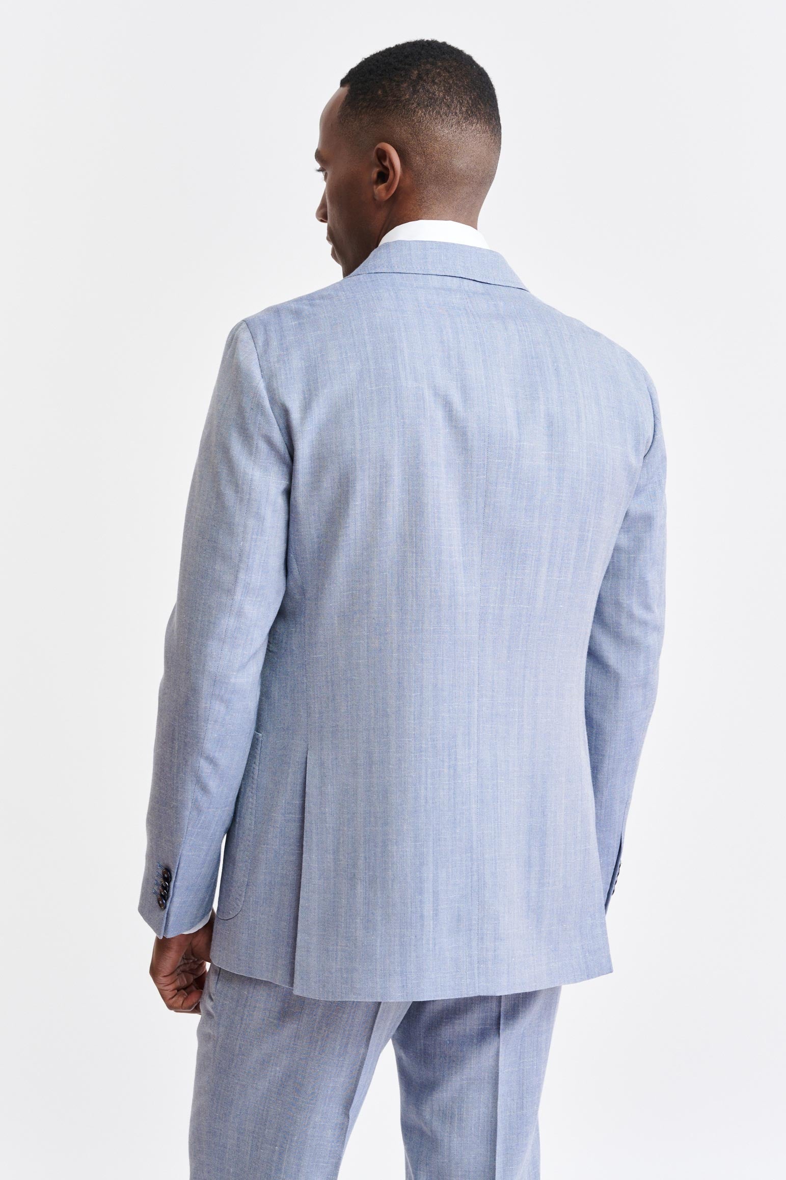 Medium Blue Wool & Cashmere Kenton Suit Jazz - Image 7