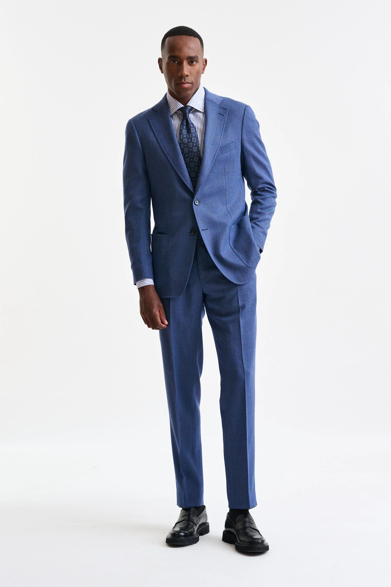 Medium Blue Wool Soho Jacket Freestyle - Image 5