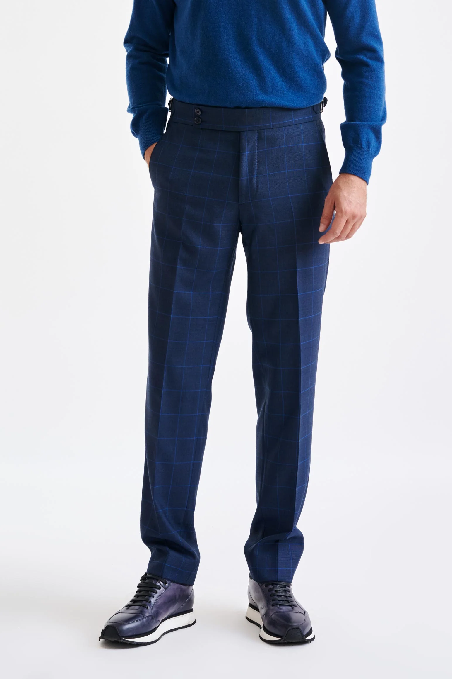 Medium Blue Wool Soho Suit Savile Row Classics - Image 10