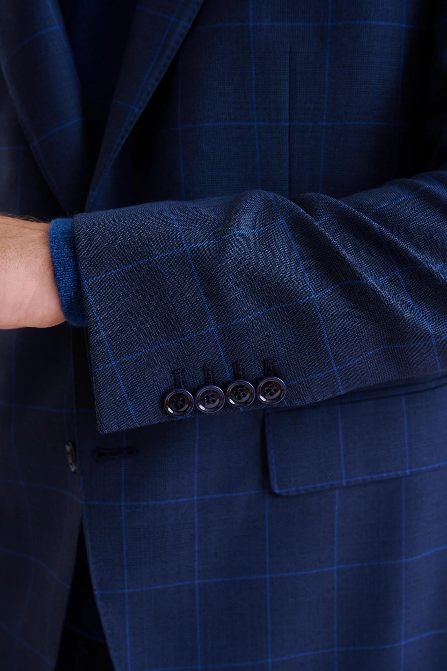Medium Blue Wool Soho Suit Savile Row Classics - Image 2