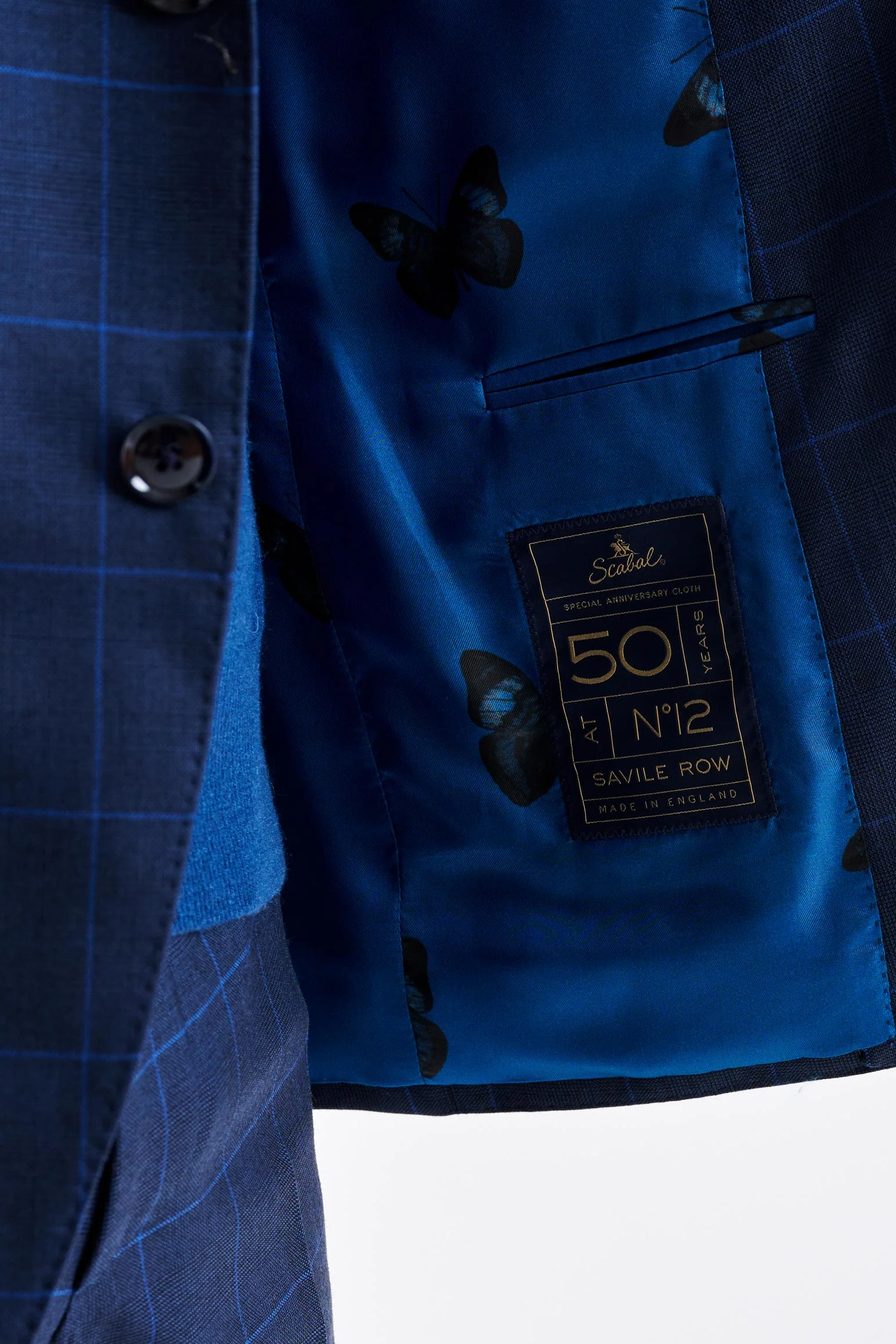 Medium Blue Wool Soho Suit Savile Row Classics - Image 3