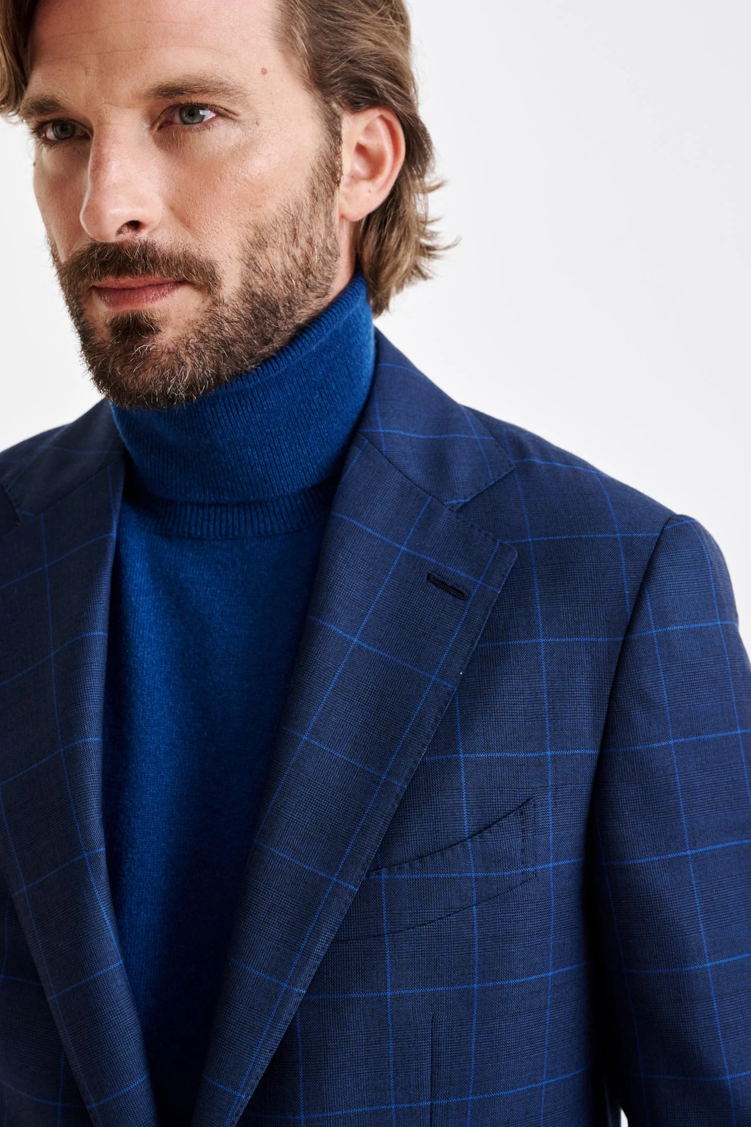 Medium Blue Wool Soho Suit Savile Row Classics - Image 6