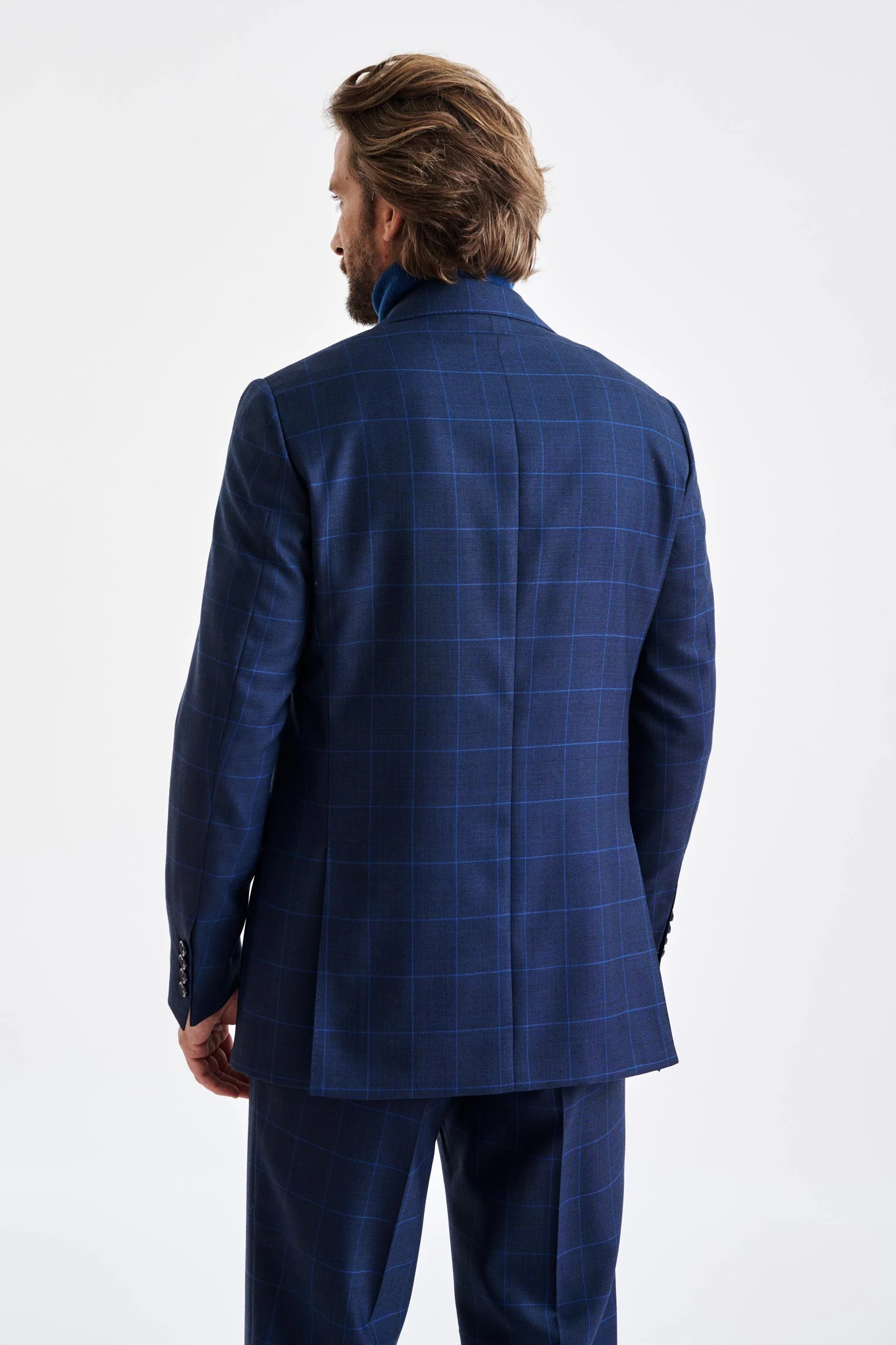 Medium Blue Wool Soho Suit Savile Row Classics - Image 7