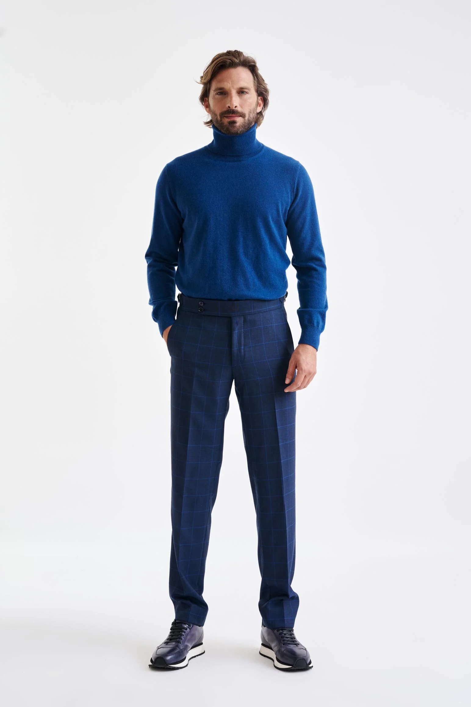 Medium Blue Wool Soho Suit Savile Row Classics - Image 9