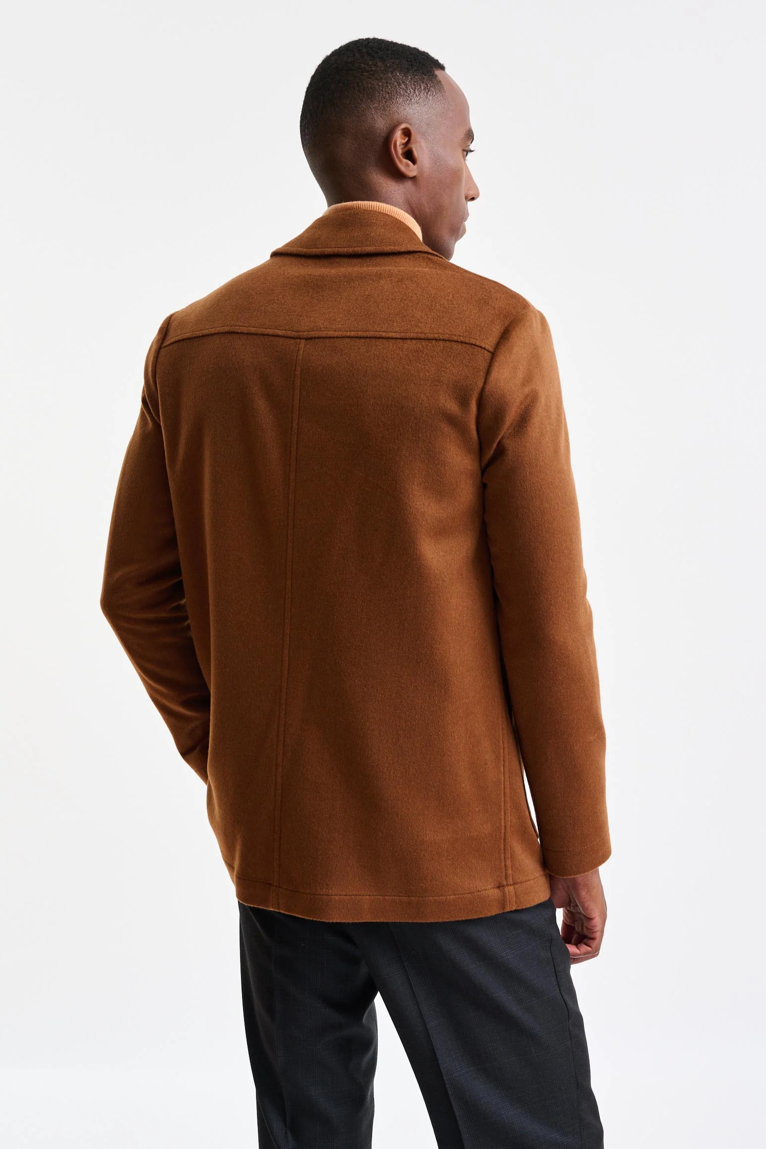 Medium Brown 100% Cashmere Troy Overcoat St. Moritz - Image 8