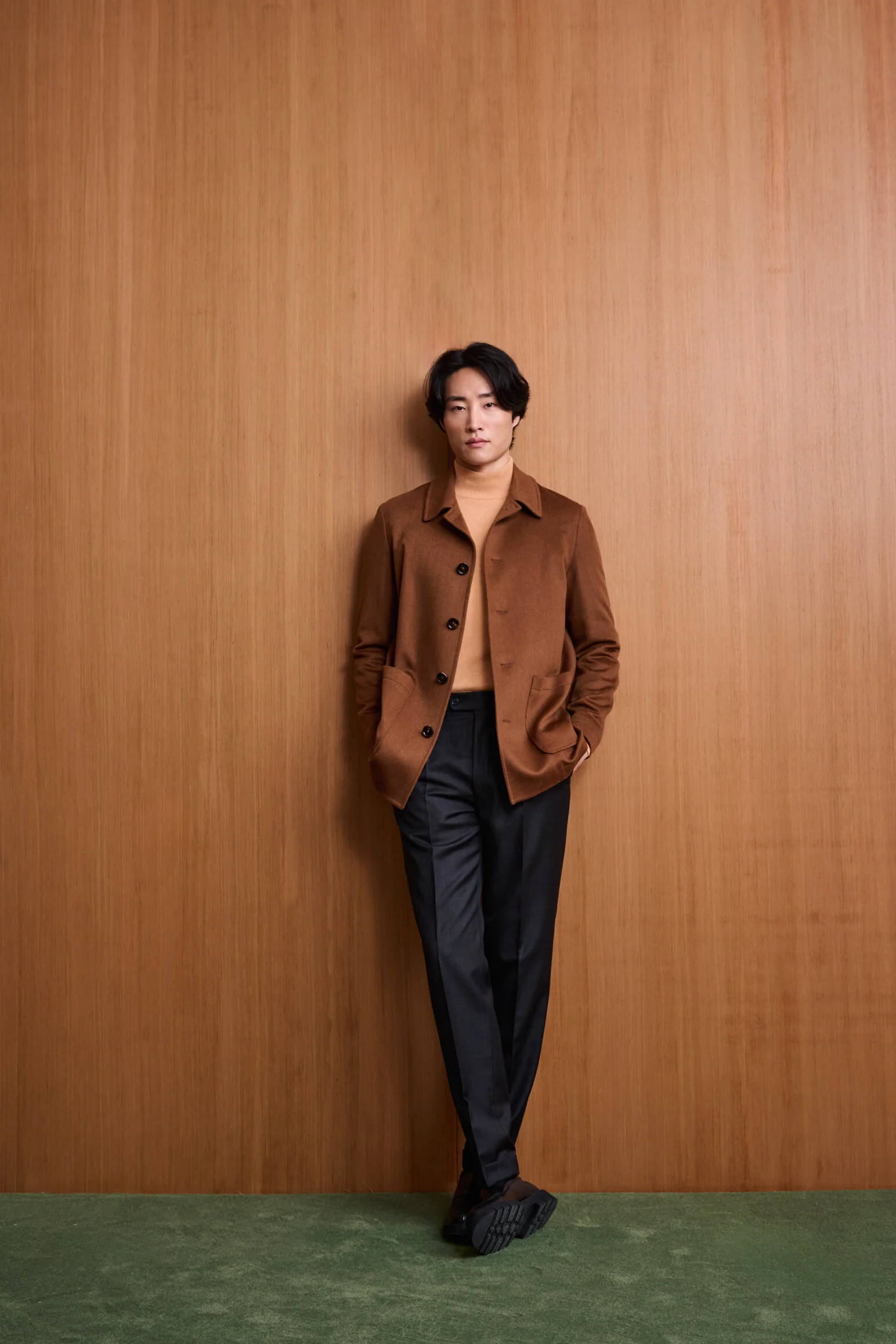 Medium Brown 100% Cashmere Troy Overcoat St. Moritz - Image 9