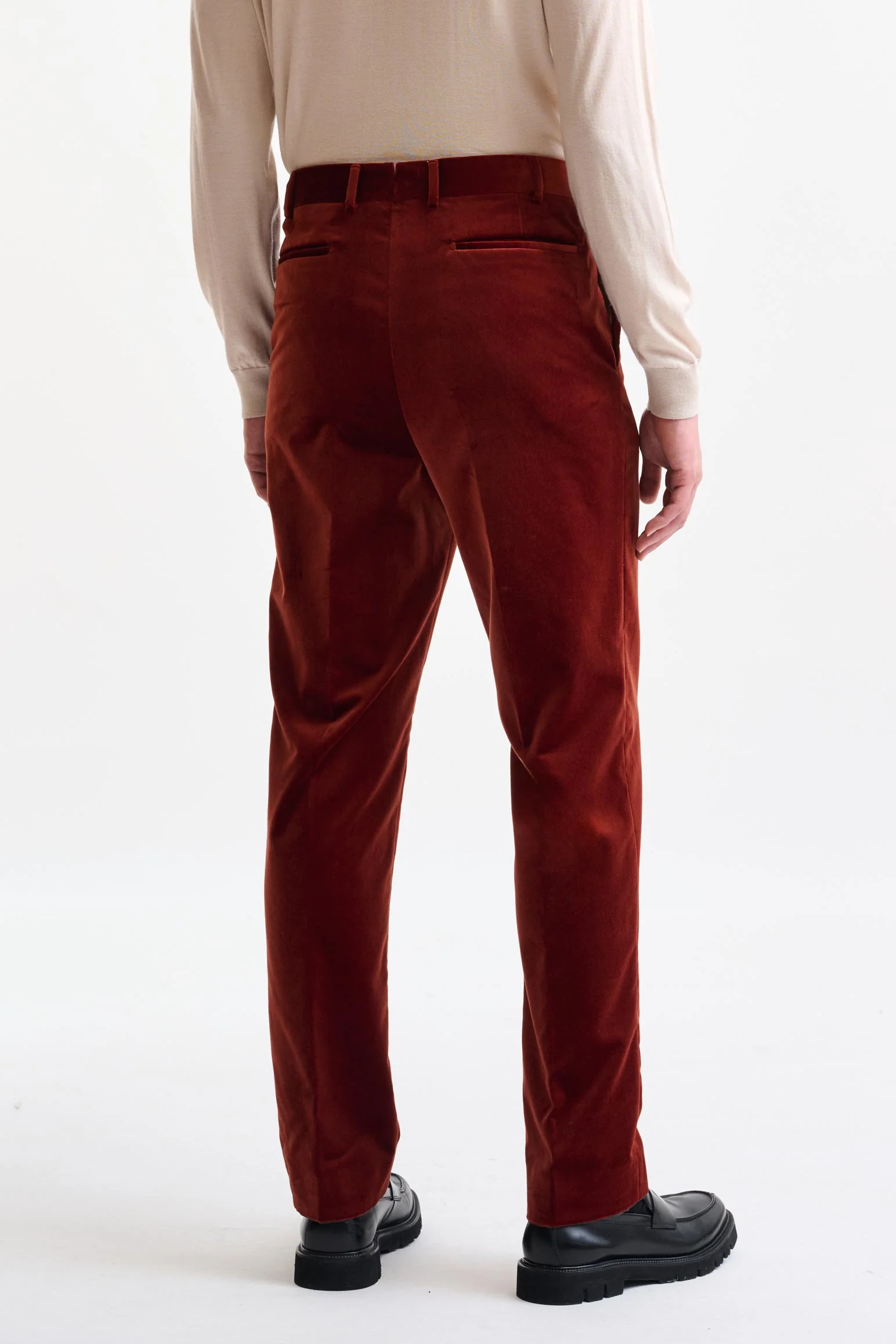 Rust Brown Soho Suit Fine Velvet - Image 12