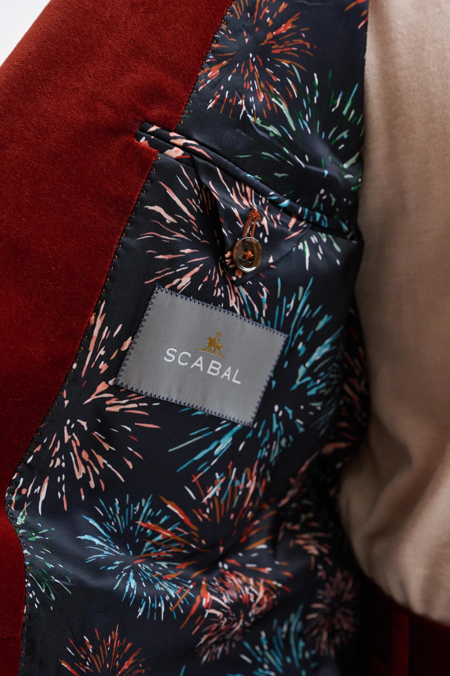 Rust Brown Soho Suit Fine Velvet - Image 6
