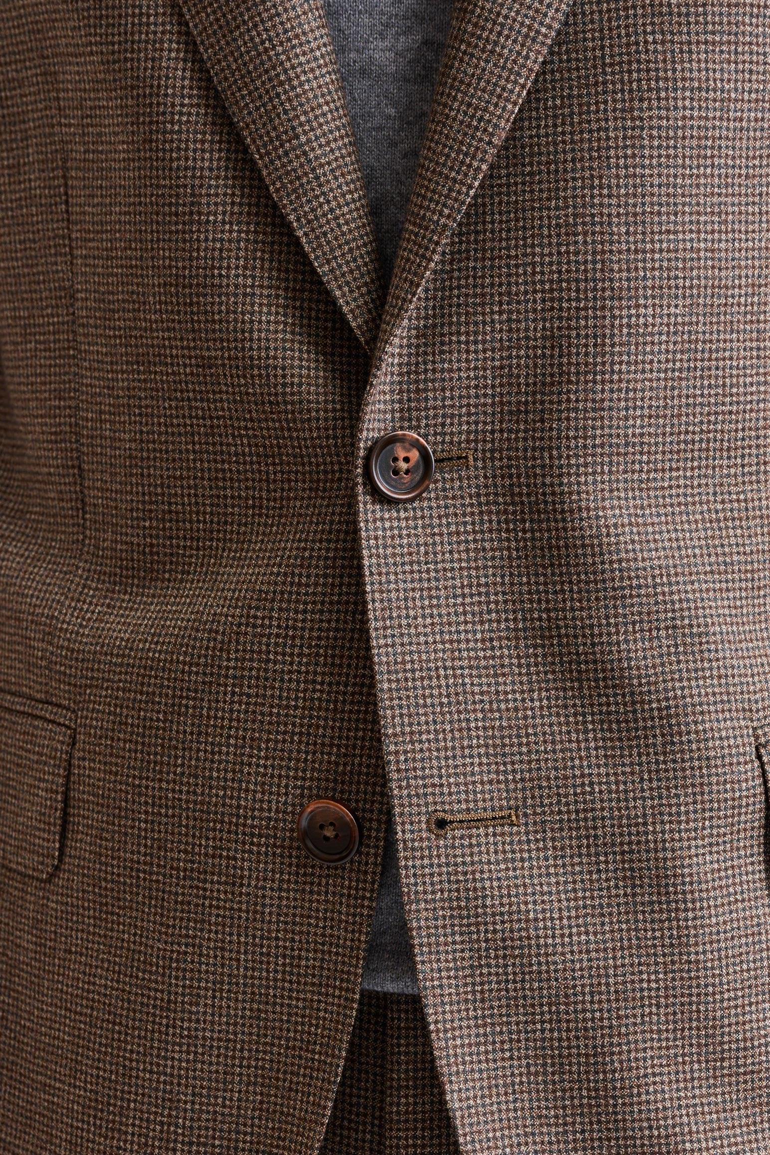 Medium Brown 100% Wool Soho Suit Freestyle - Image 3