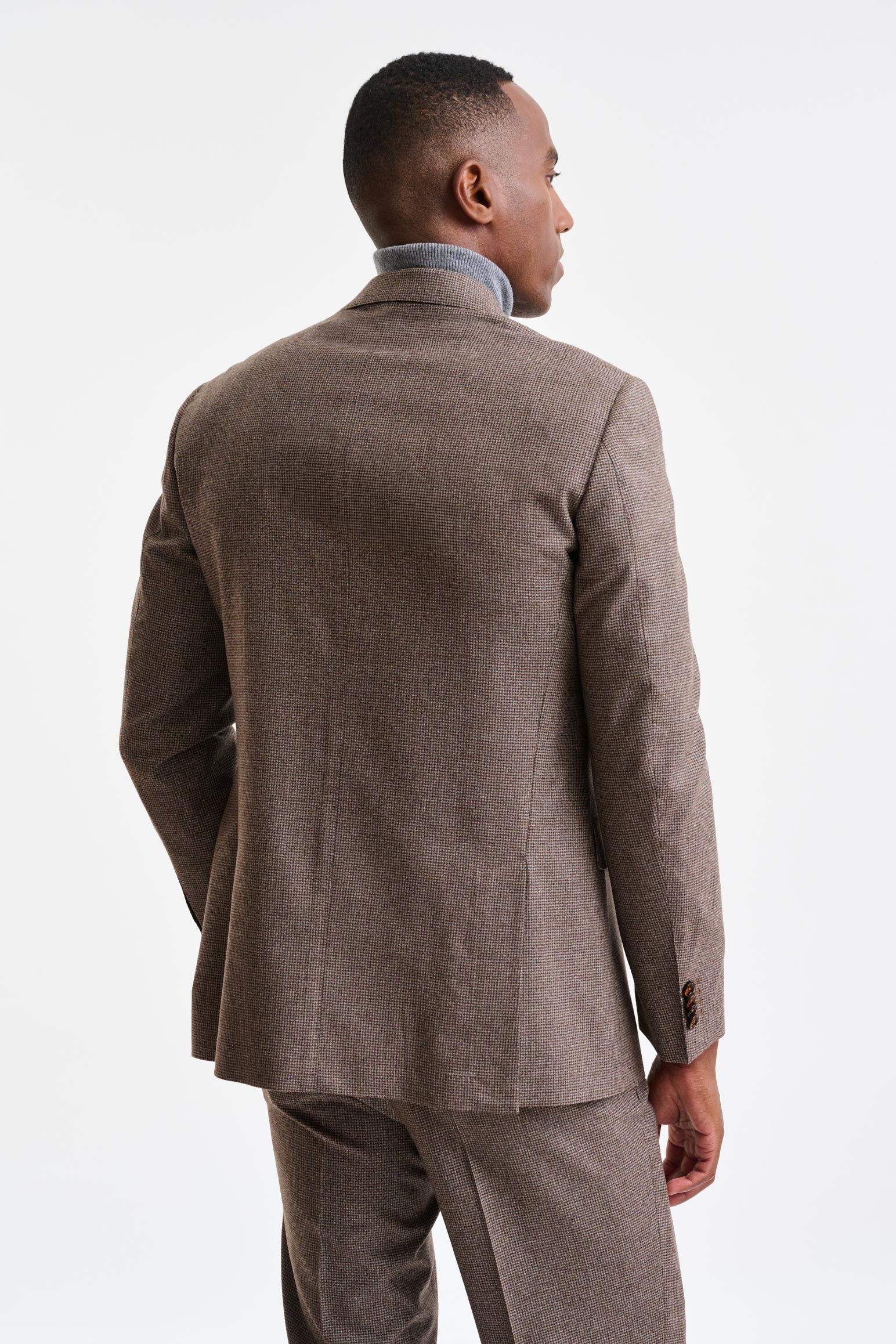 Medium Brown 100% Wool Soho Suit Freestyle - Image 7