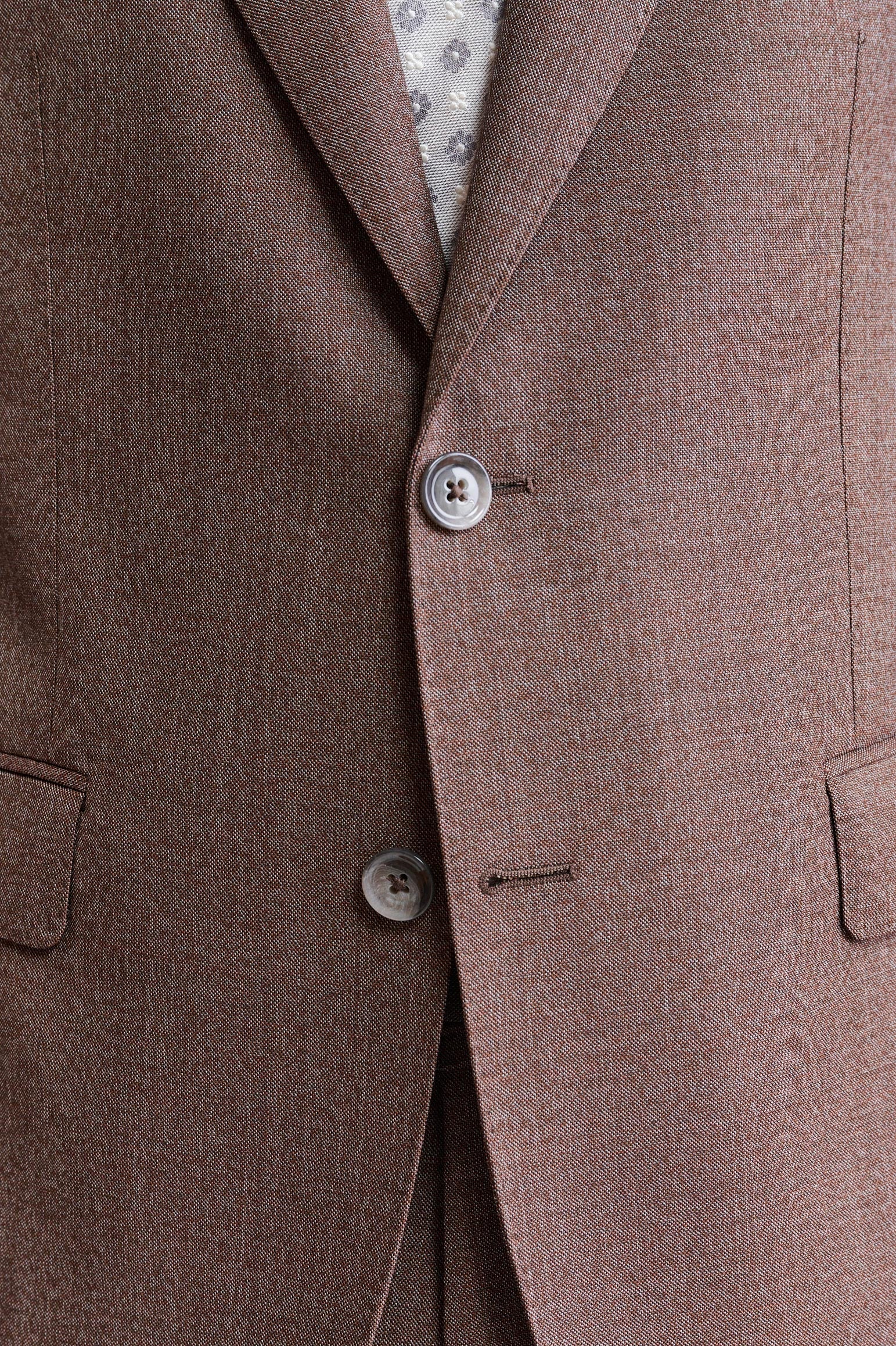 Medium Brown 100% Wool Super 130's Soho Jacket Jazz - Image 3