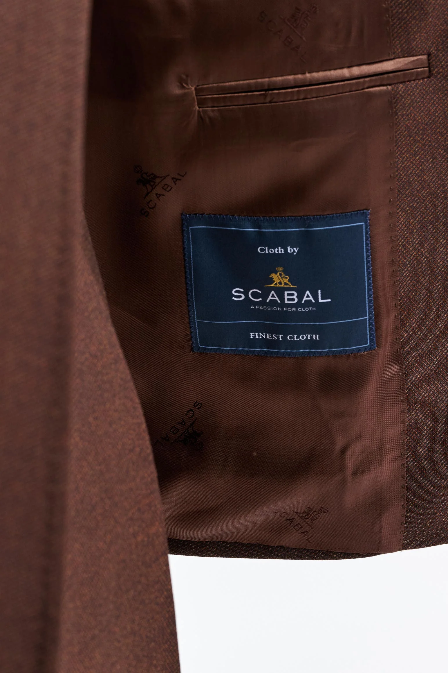 Medium Brown 100% Wool Super 130's Soho Suit Freestyle - Image 4
