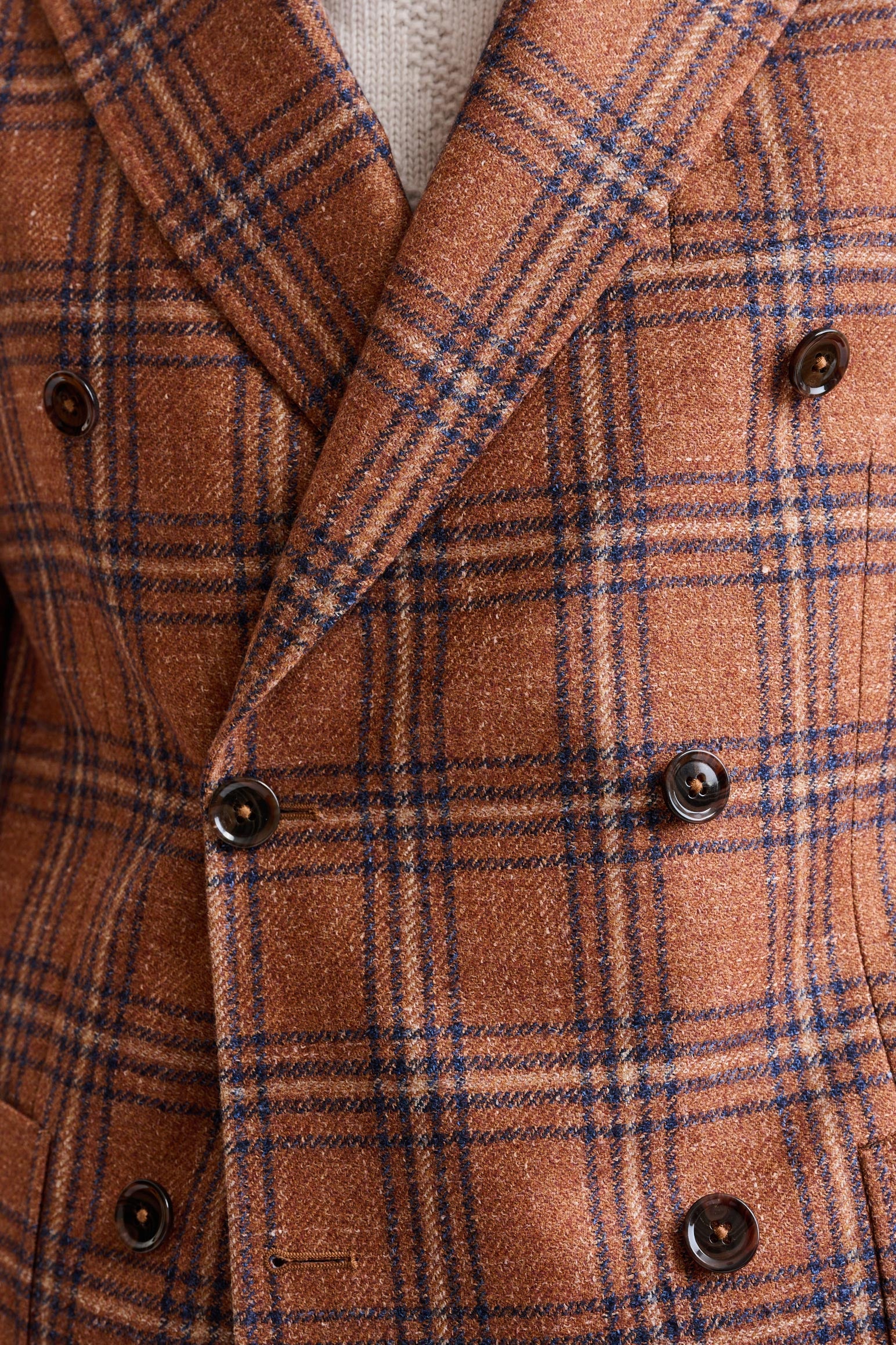 Medium Brown Wool and Linen Soho Jacket Trend - Image 3