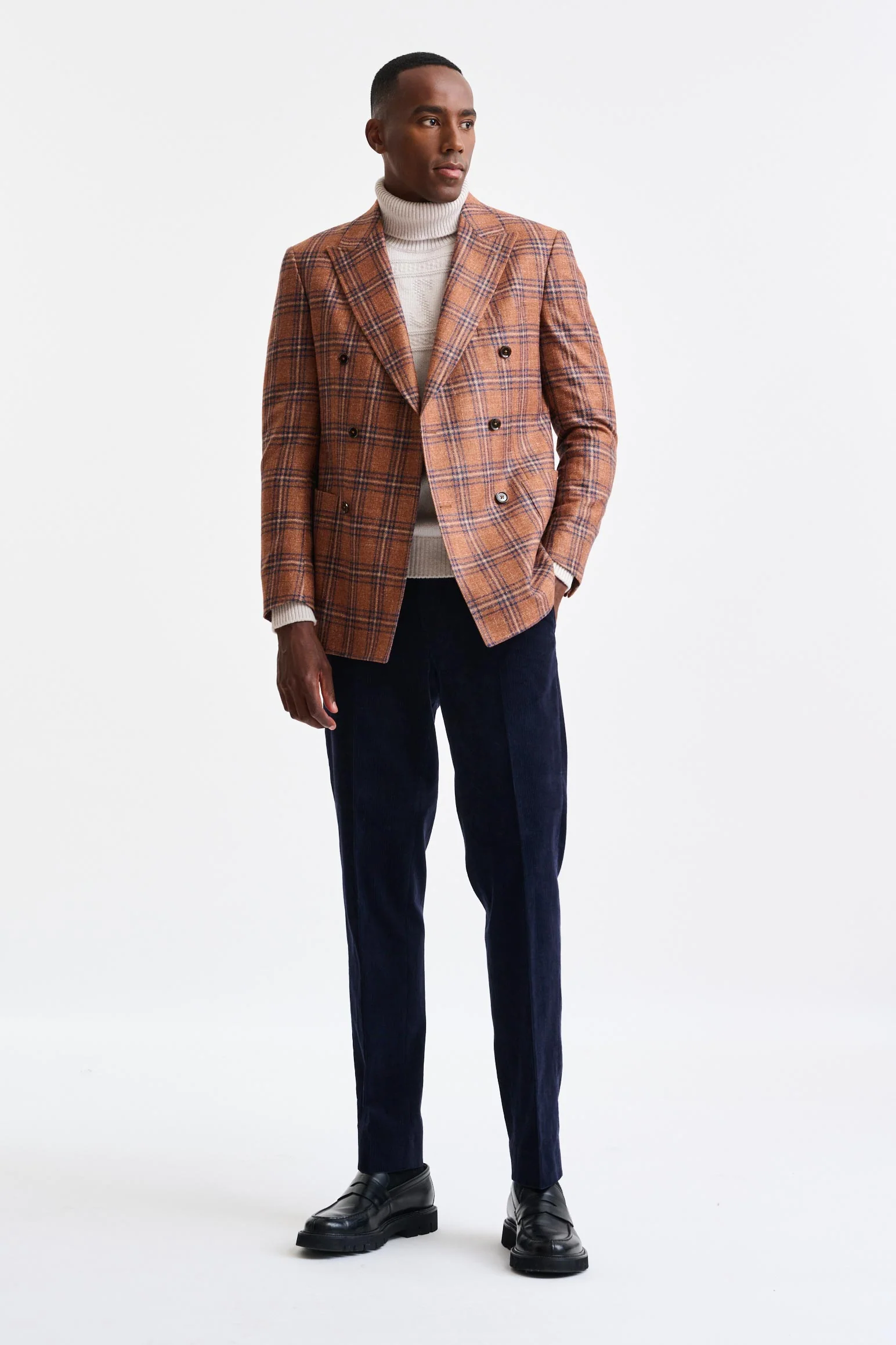Medium Brown Wool and Linen Soho Jacket Trend - Image 5