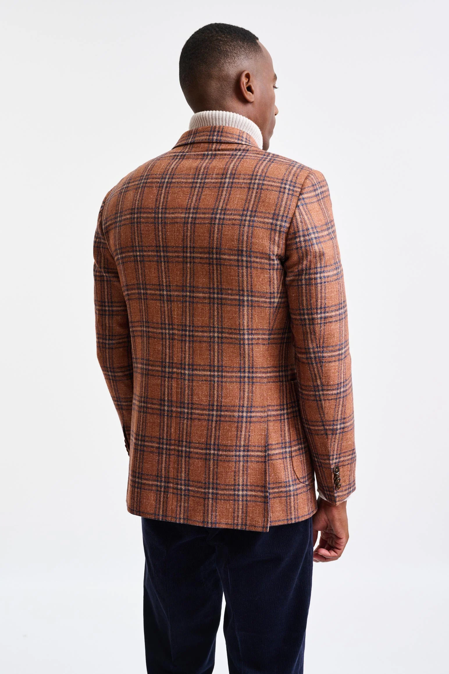 Medium Brown Wool and Linen Soho Jacket Trend - Image 6