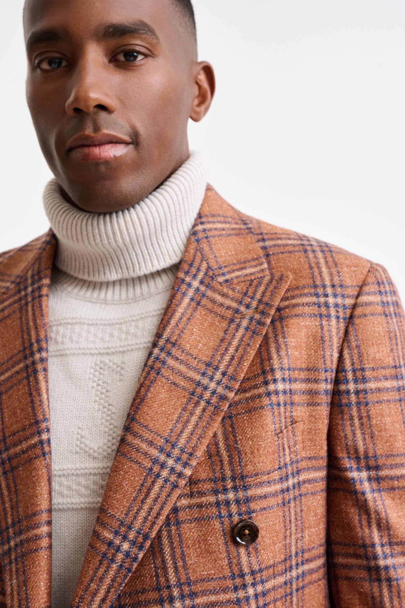 Medium Brown Wool and Linen Soho Jacket Trend - Image 7
