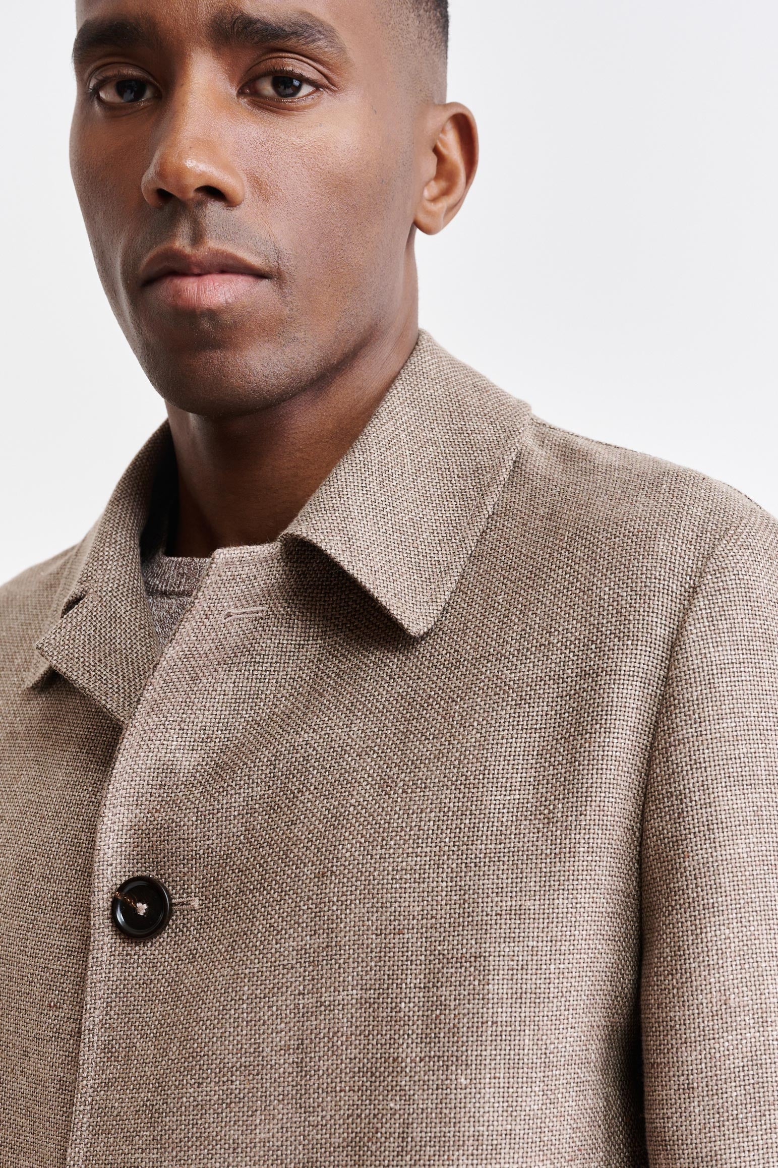 Medium Brown Wool & Linen Troy Jacket Jazz - Image 3