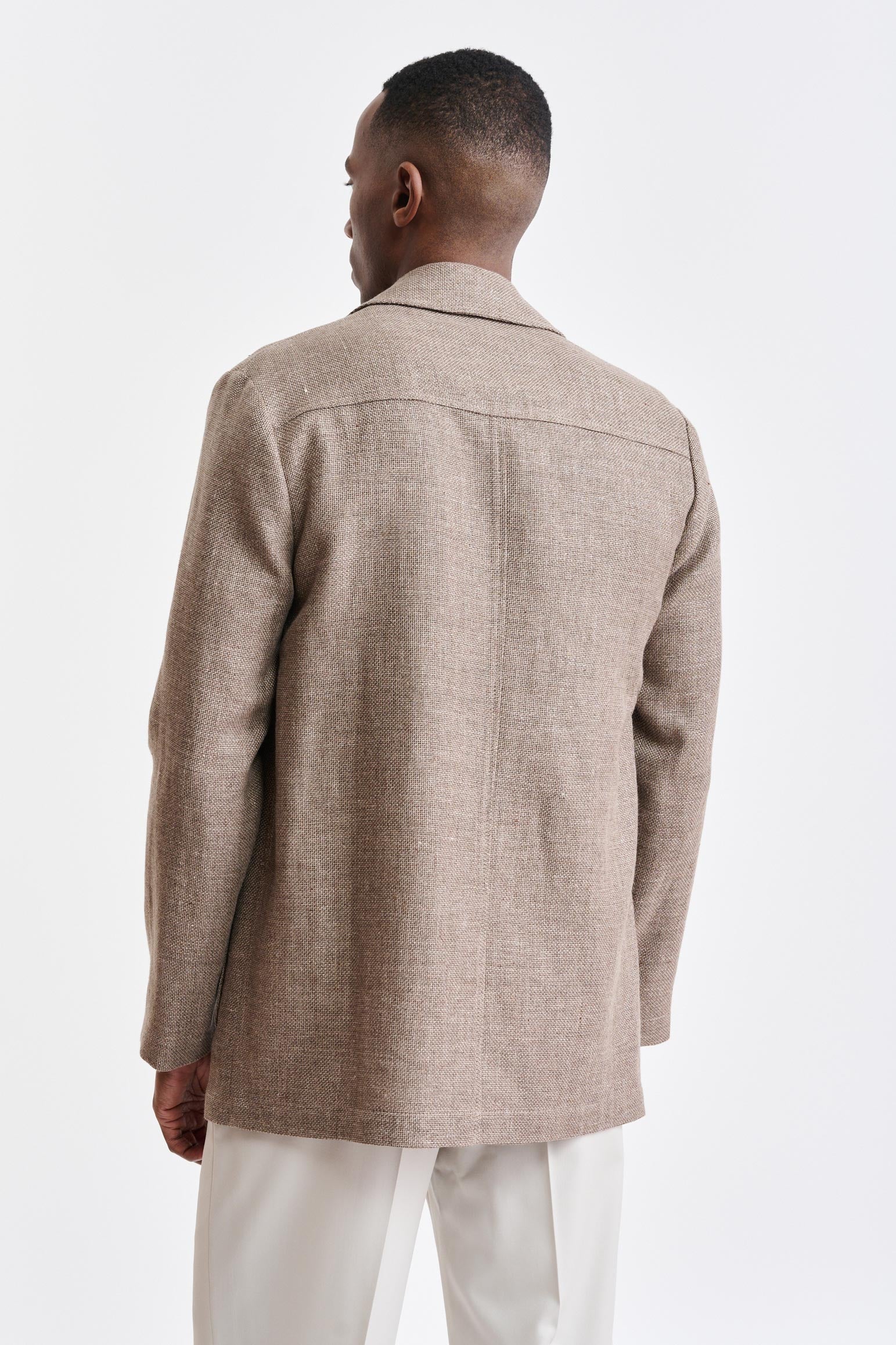Medium Brown Wool & Linen Troy Jacket Jazz - Image 6