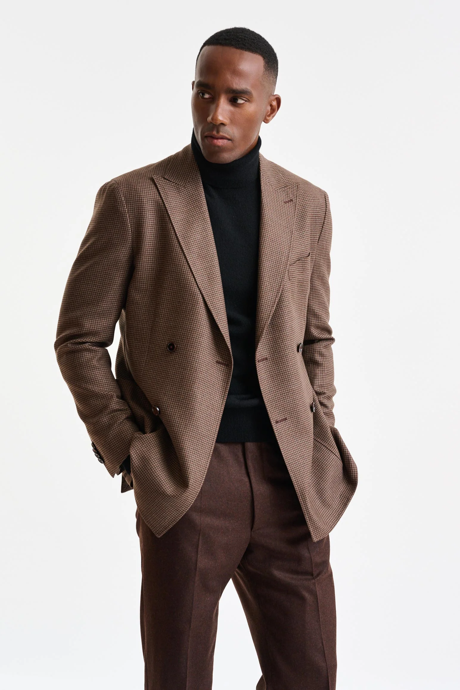 Medium Brown Wool Soho Jacket Autumn Leaves - Image 5