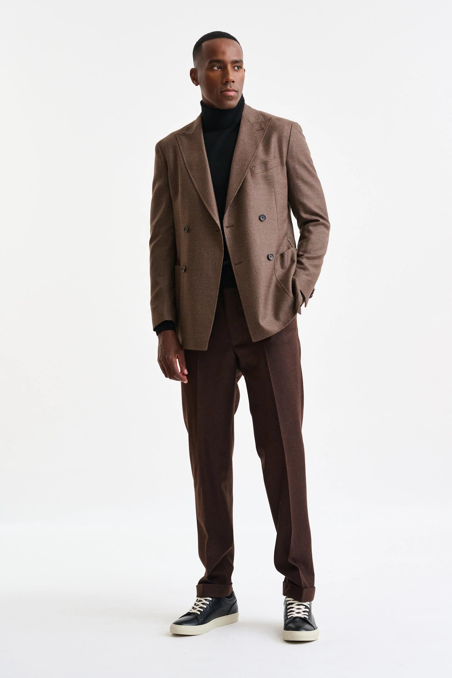 Medium Brown Wool Soho Jacket Autumn Leaves - Image 6