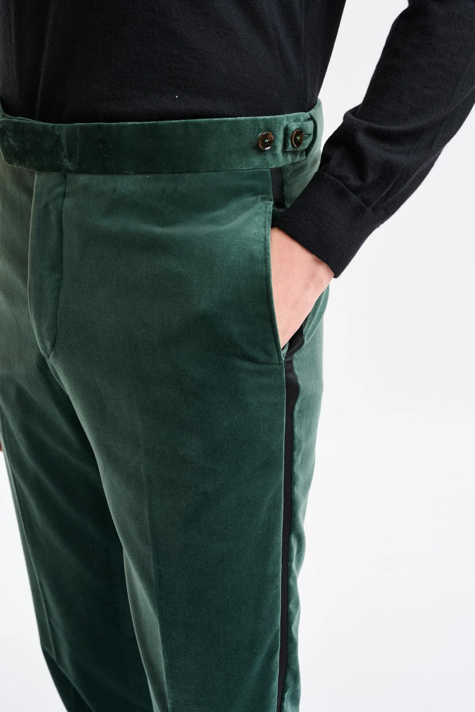 Green Soho Suit Fine Velvet - Image 11
