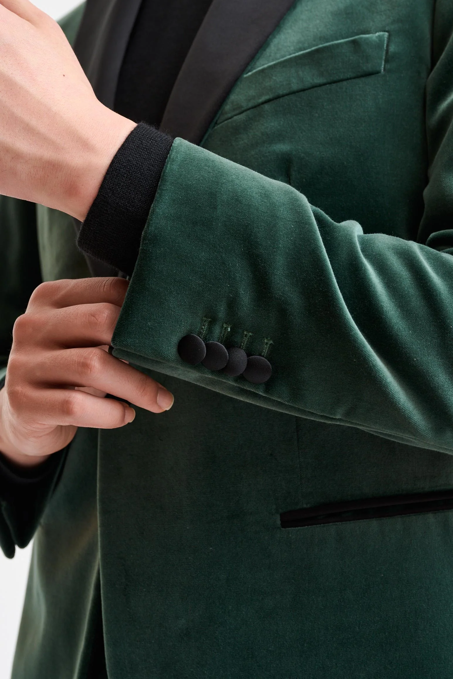 Green Soho Suit Fine Velvet - Image 5