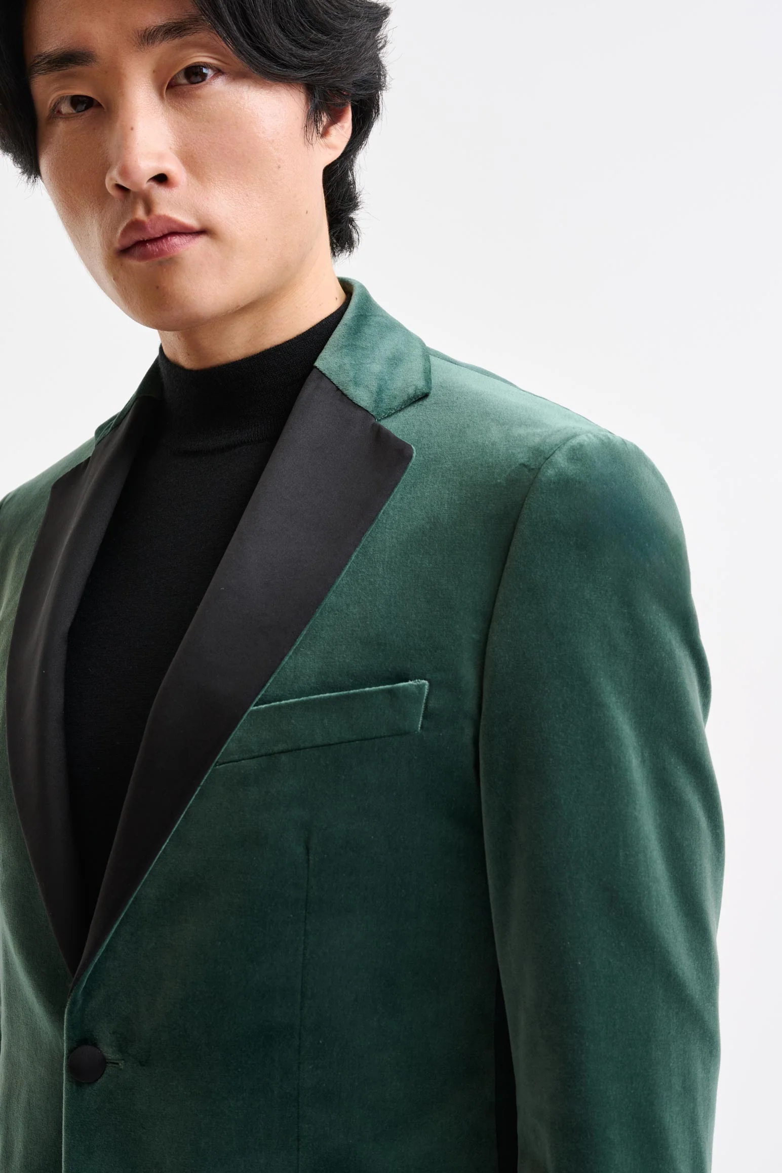 Green Soho Jacket Fine Velvet - Image 4