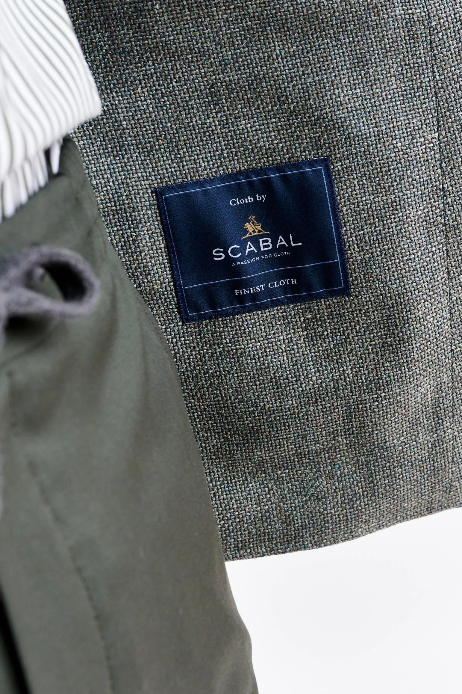 Medium Green Wool & Linen Kenton Jacket Jazz - Image 4