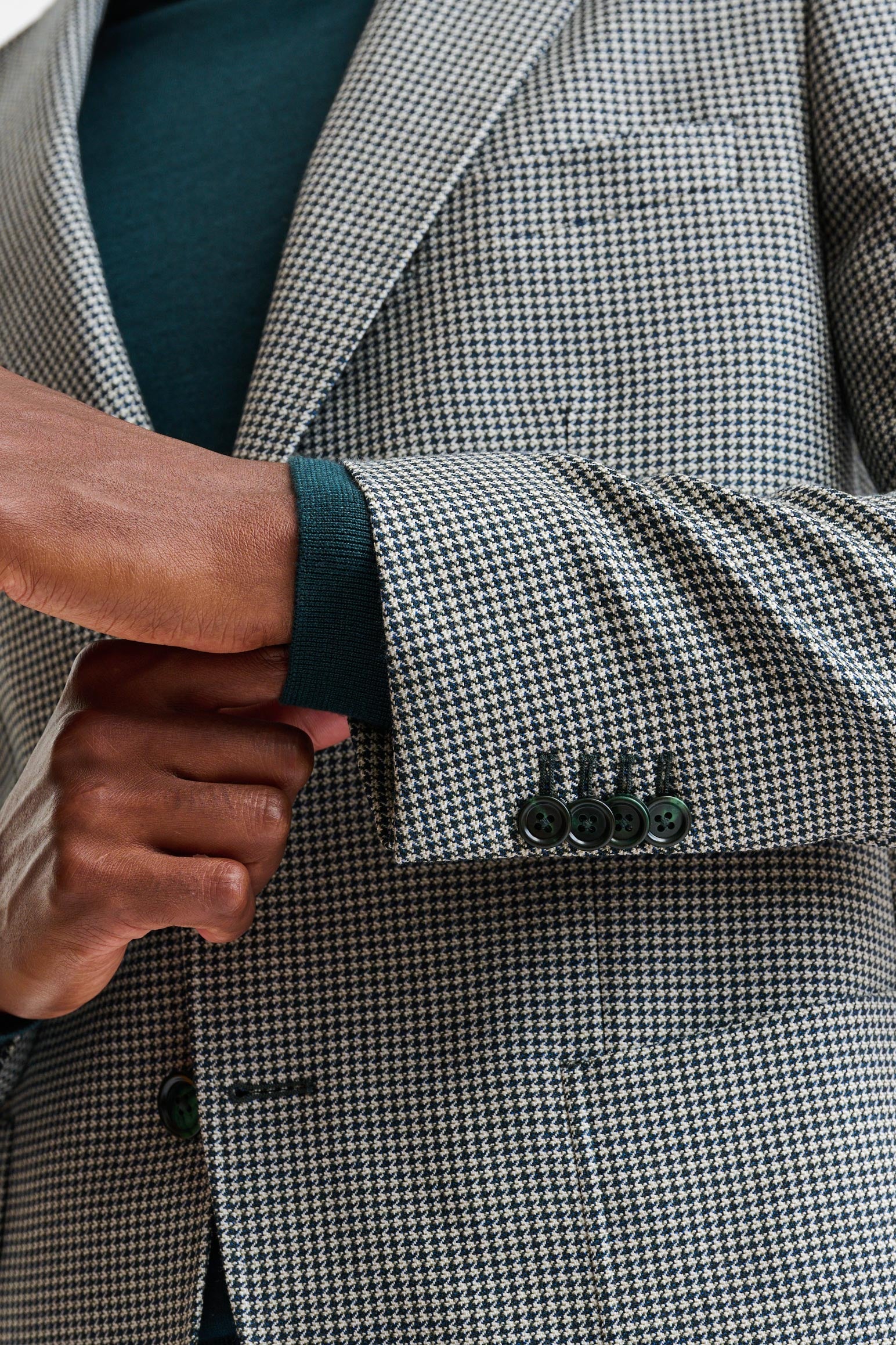 Medium Green Wool Soho Jacket Autumn Leaves - Image 2