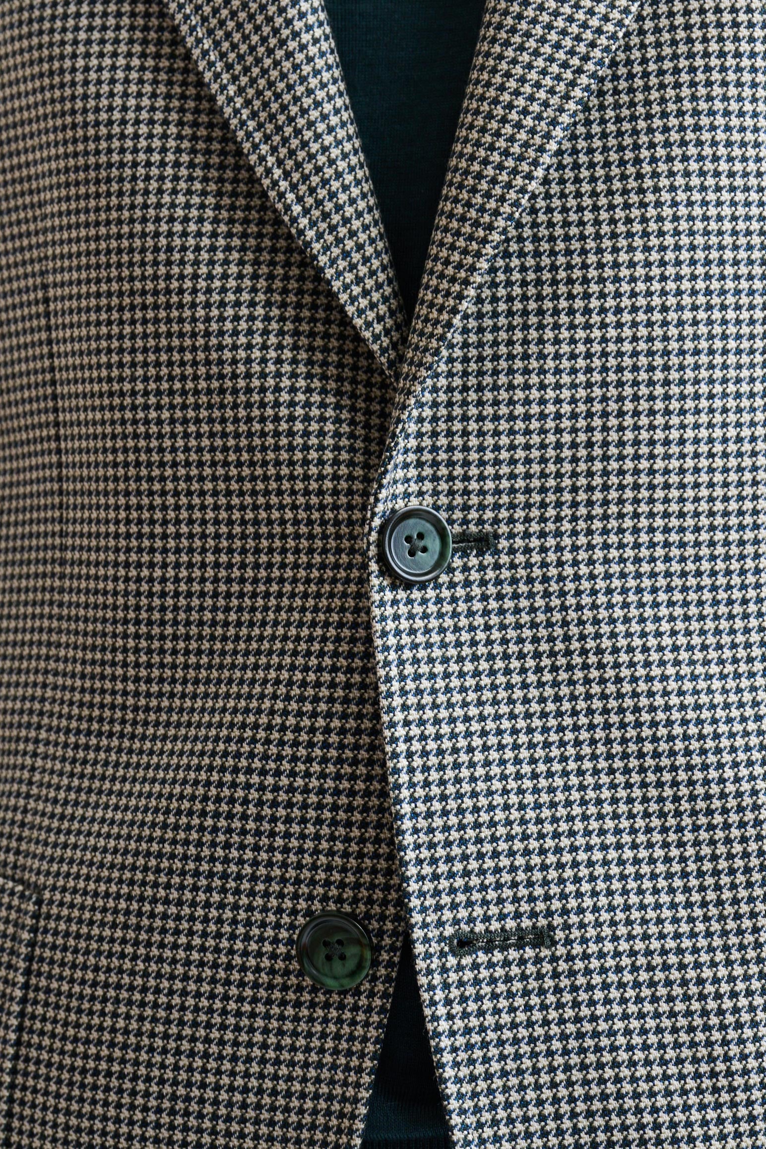 Medium Green Wool Soho Jacket Autumn Leaves - Image 3