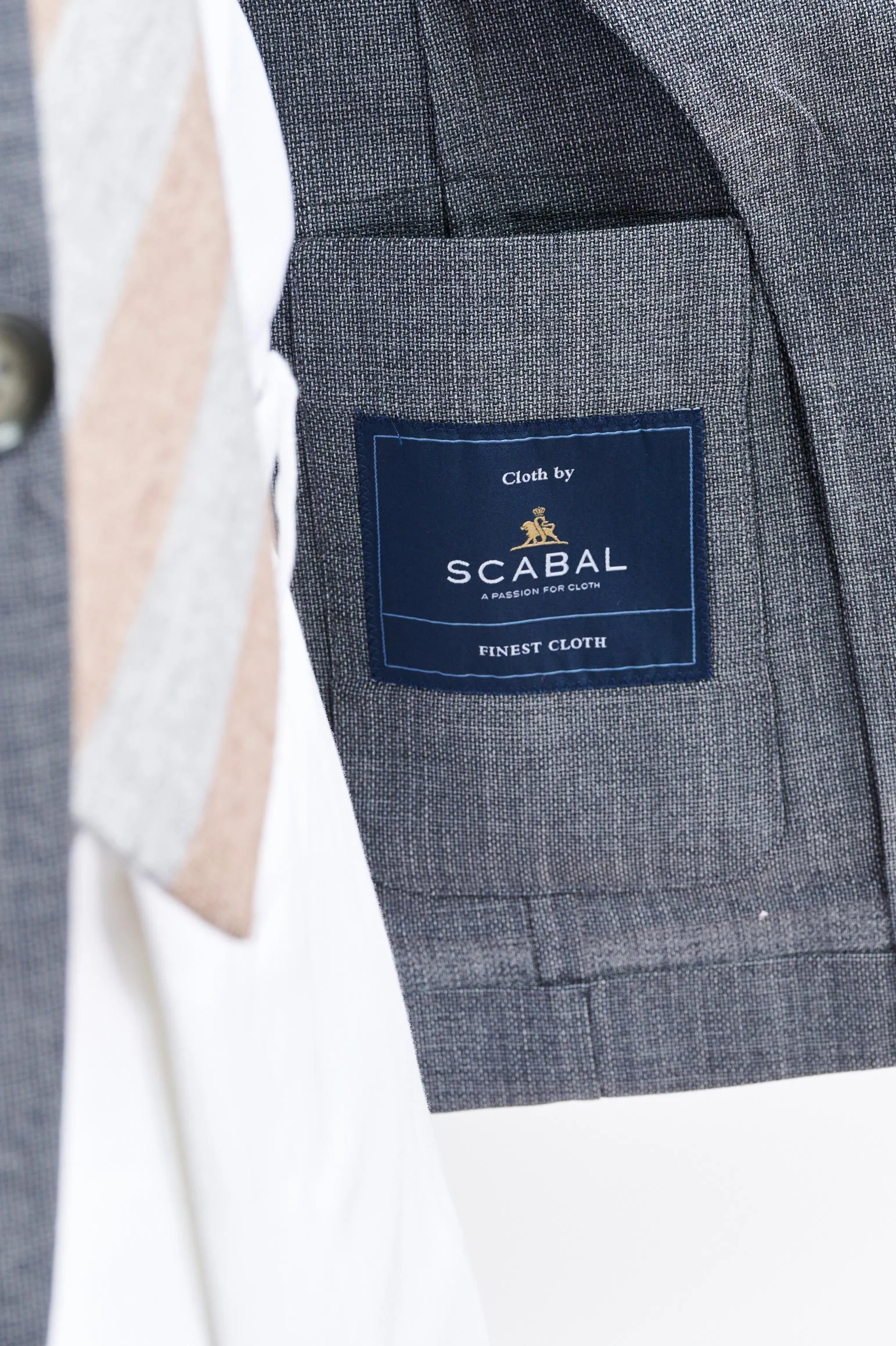 Medium Grey 100% Wool Super 100's Kenton Jacket Image - Image 4