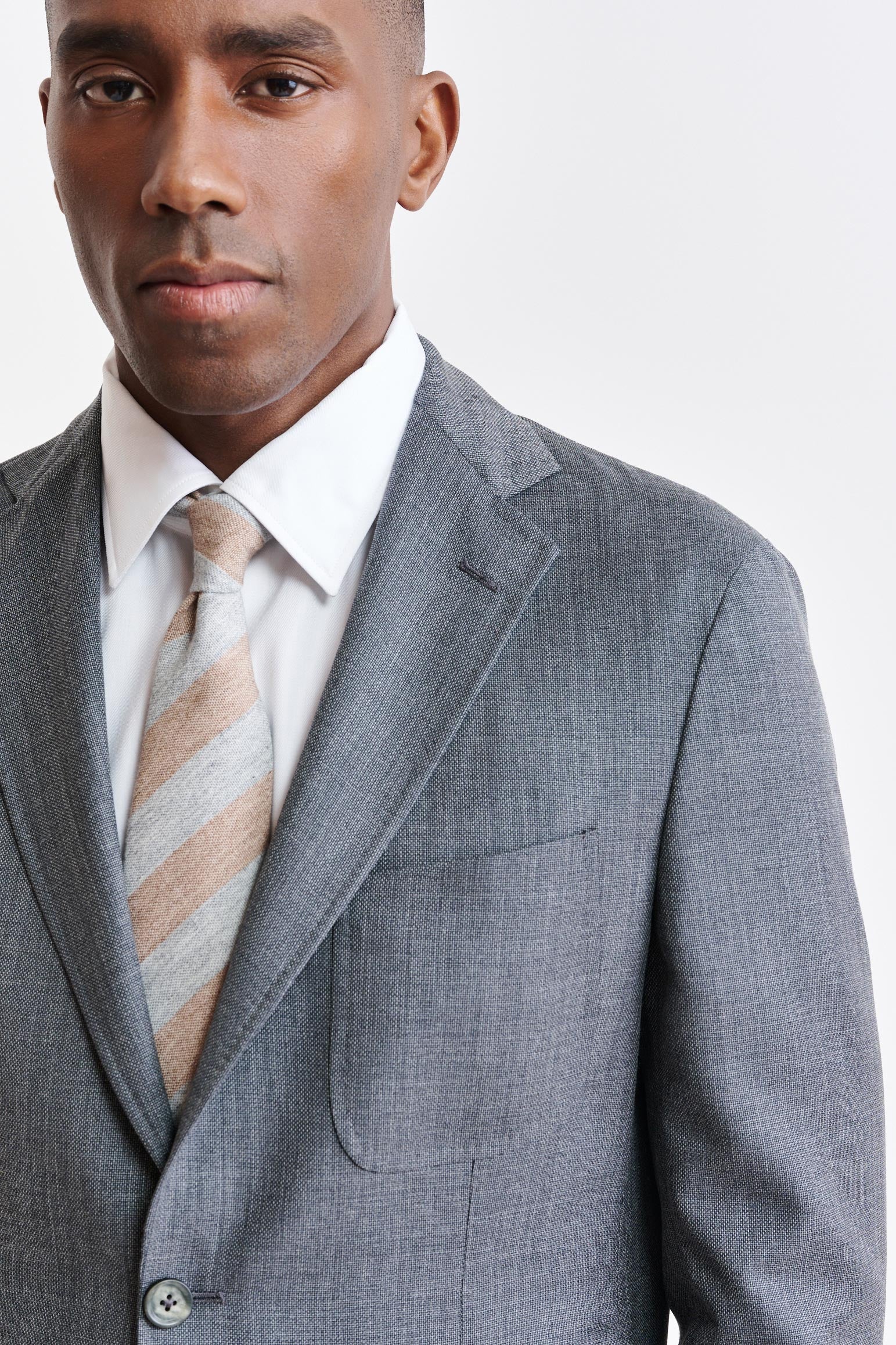 Medium Grey 100% Wool Super 100's Kenton Jacket Image - Image 6