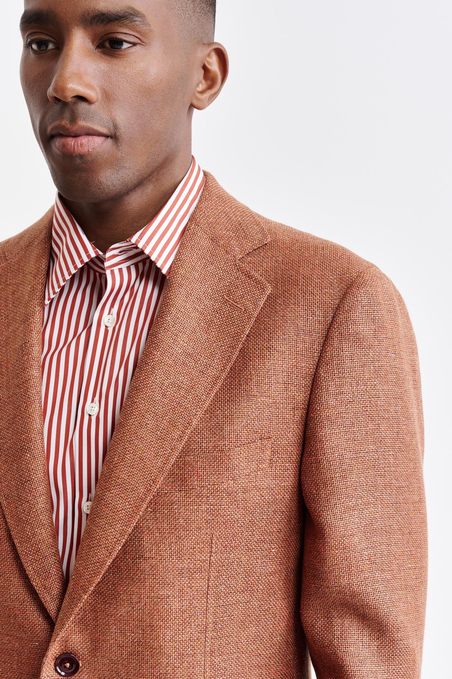 Medium Orange Wool & Linen Soho Jacket Jazz - Image 5