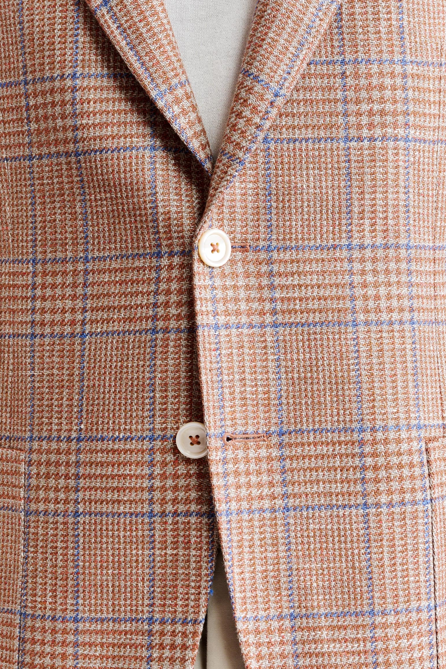 Medium Orange Wool & Linen Soho Jacket Riviera Trend - Image 3