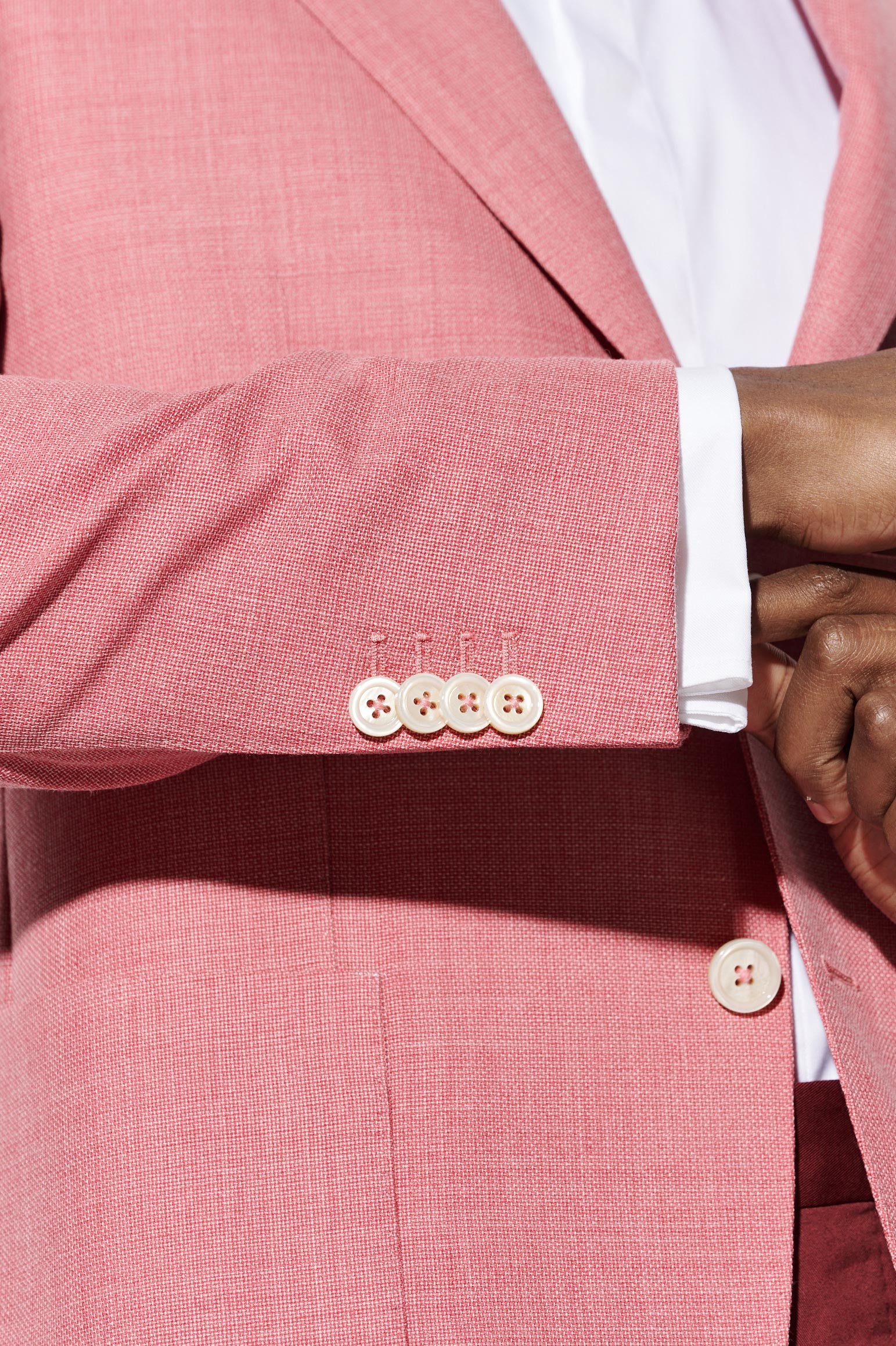 Medium Pink 100% wool Soho Tuxedo Jazz - Image 2