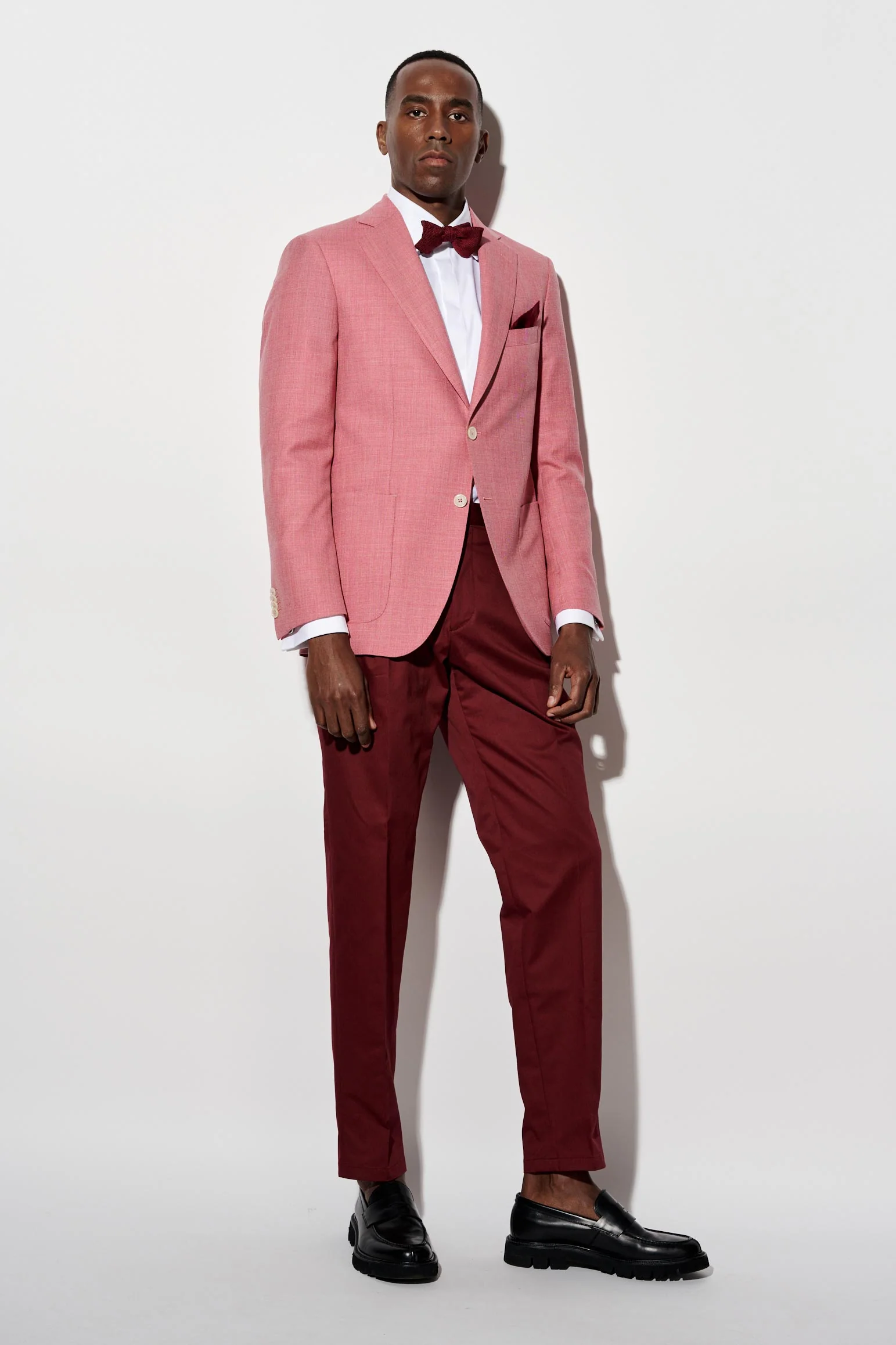 Medium Pink 100% wool Soho Tuxedo Jazz - Image 5