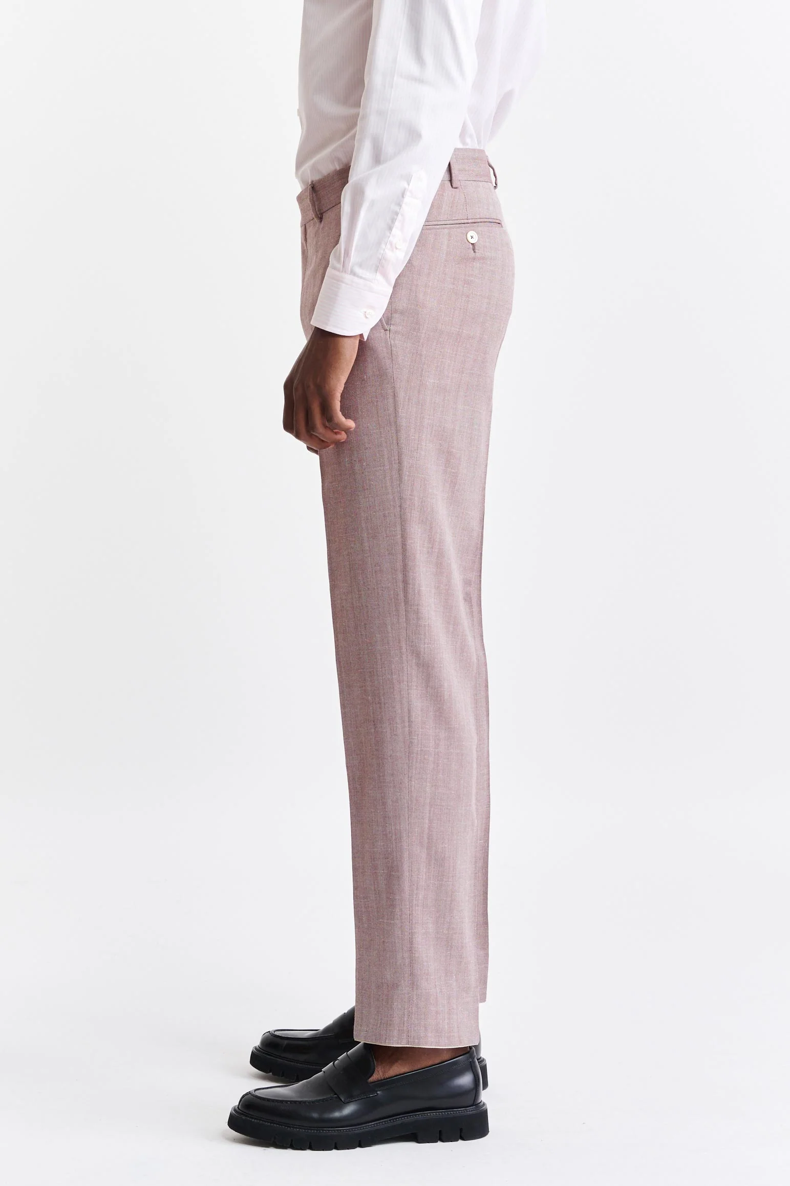 Medium Red Wool & Cashmere Farley Trousers Jazz - Image 3