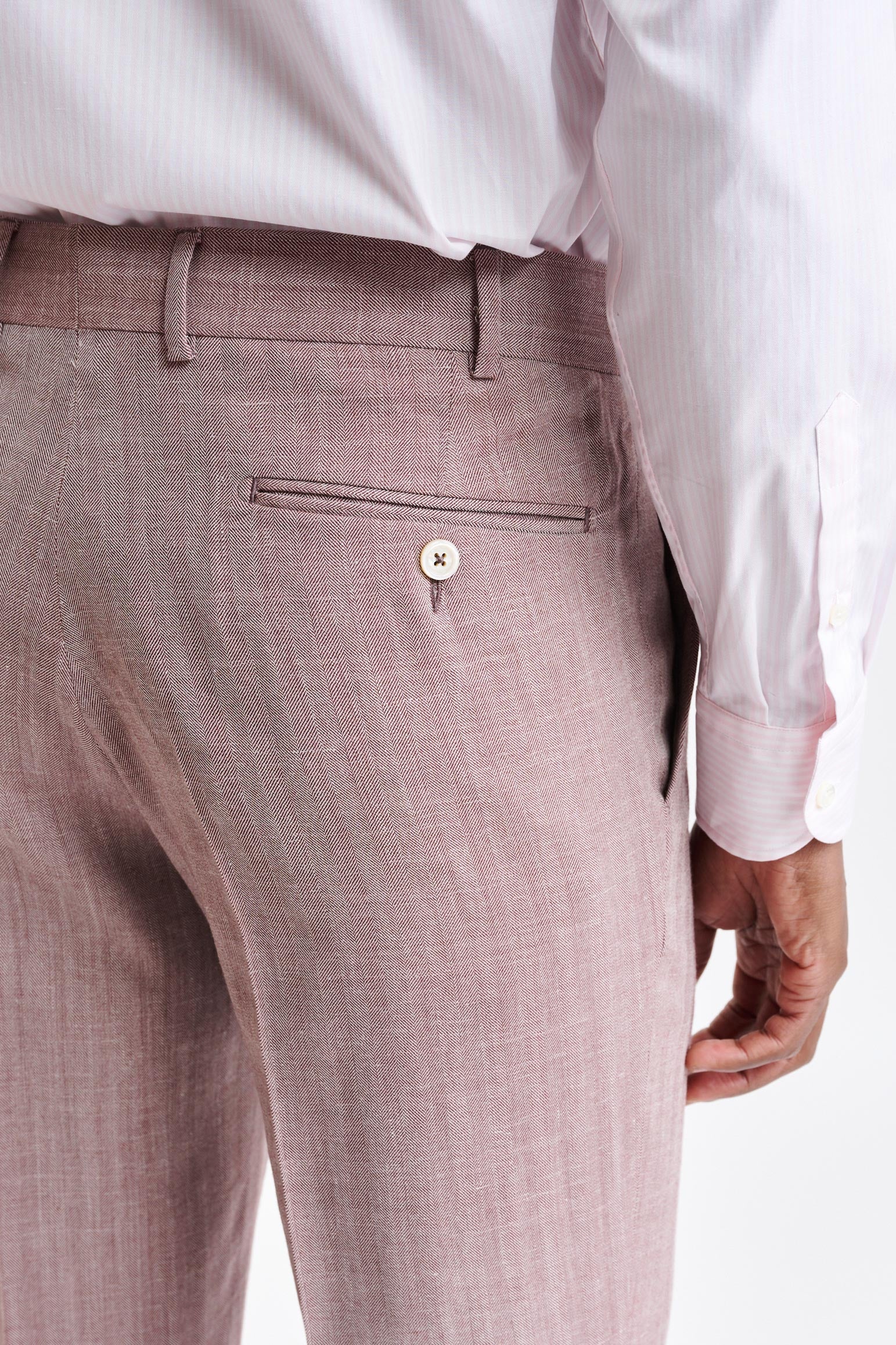 Medium Red Wool & Cashmere Farley Trousers Jazz - Image 4
