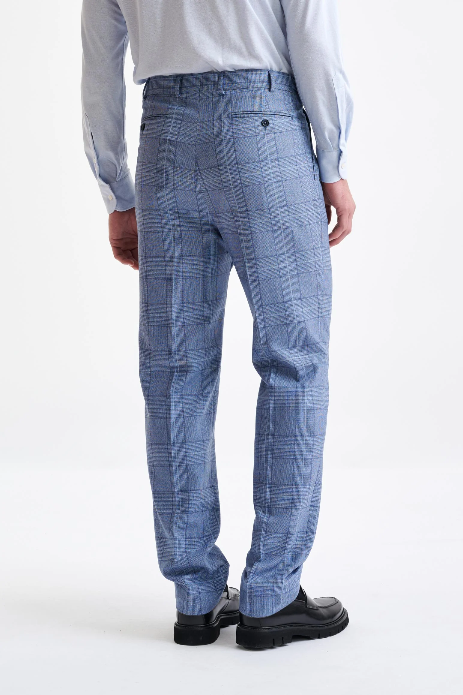 Mid-Blue Wool Kenton Suit Lifestyle - Image 12