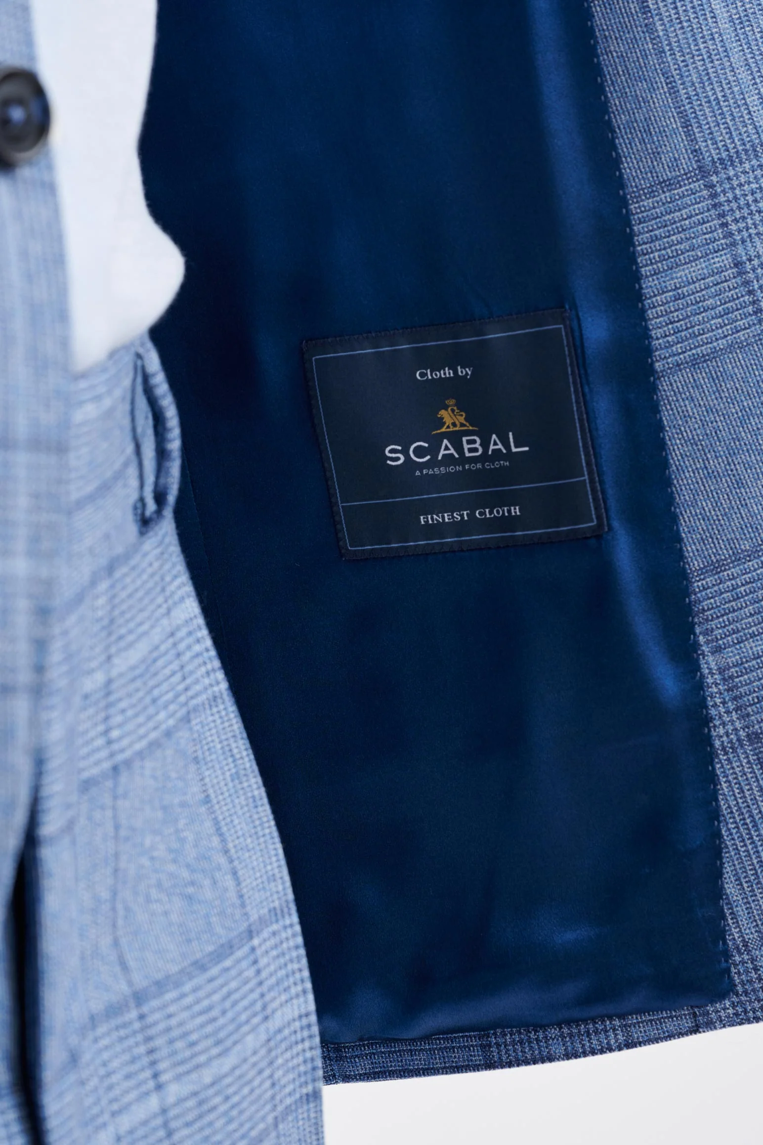 Mid-Blue Wool Kenton Suit Lifestyle - Image 4