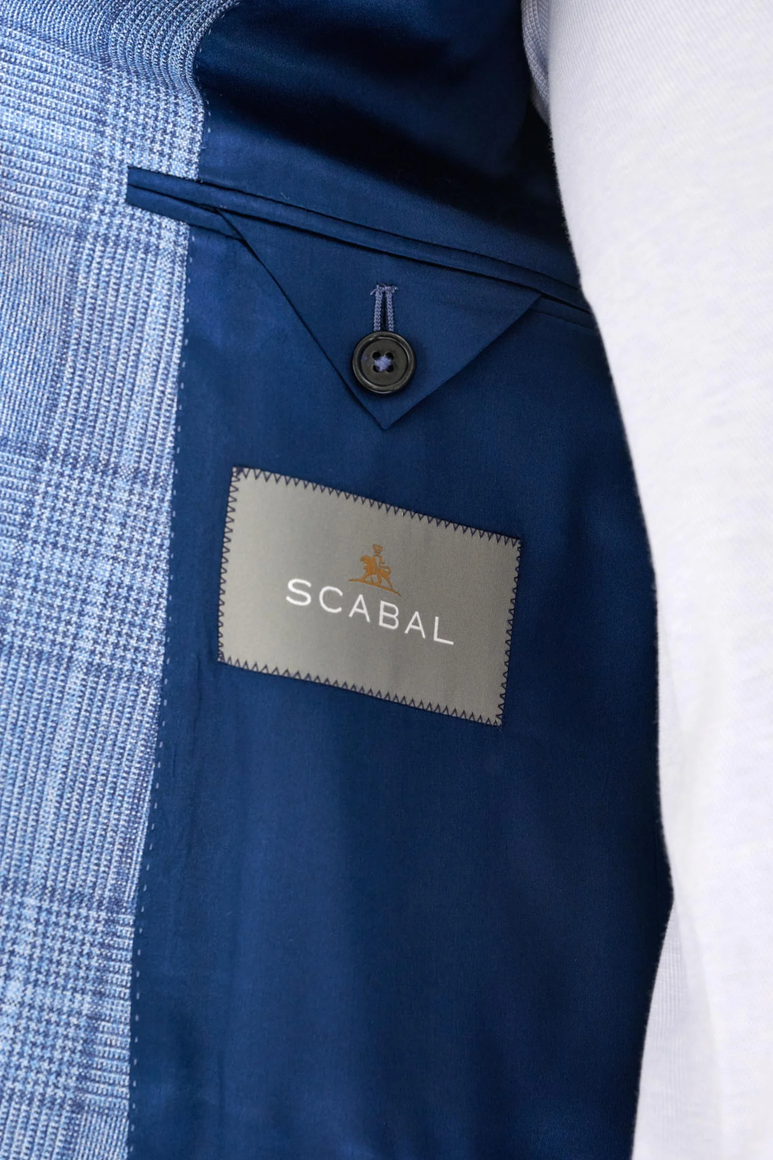 Mid-Blue Wool Kenton Suit Lifestyle - Image 5
