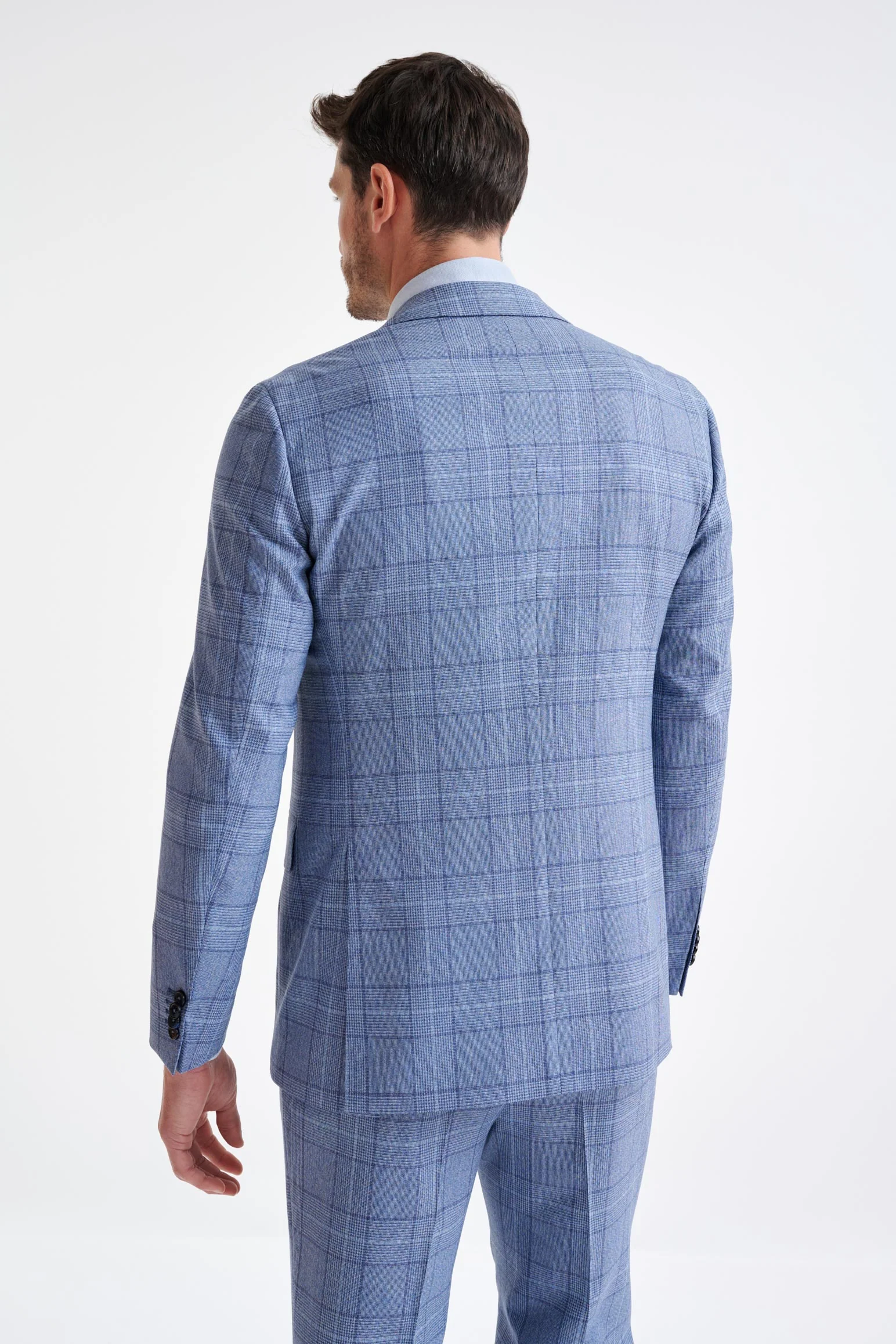 Mid-Blue Wool Kenton Suit Lifestyle - Image 6