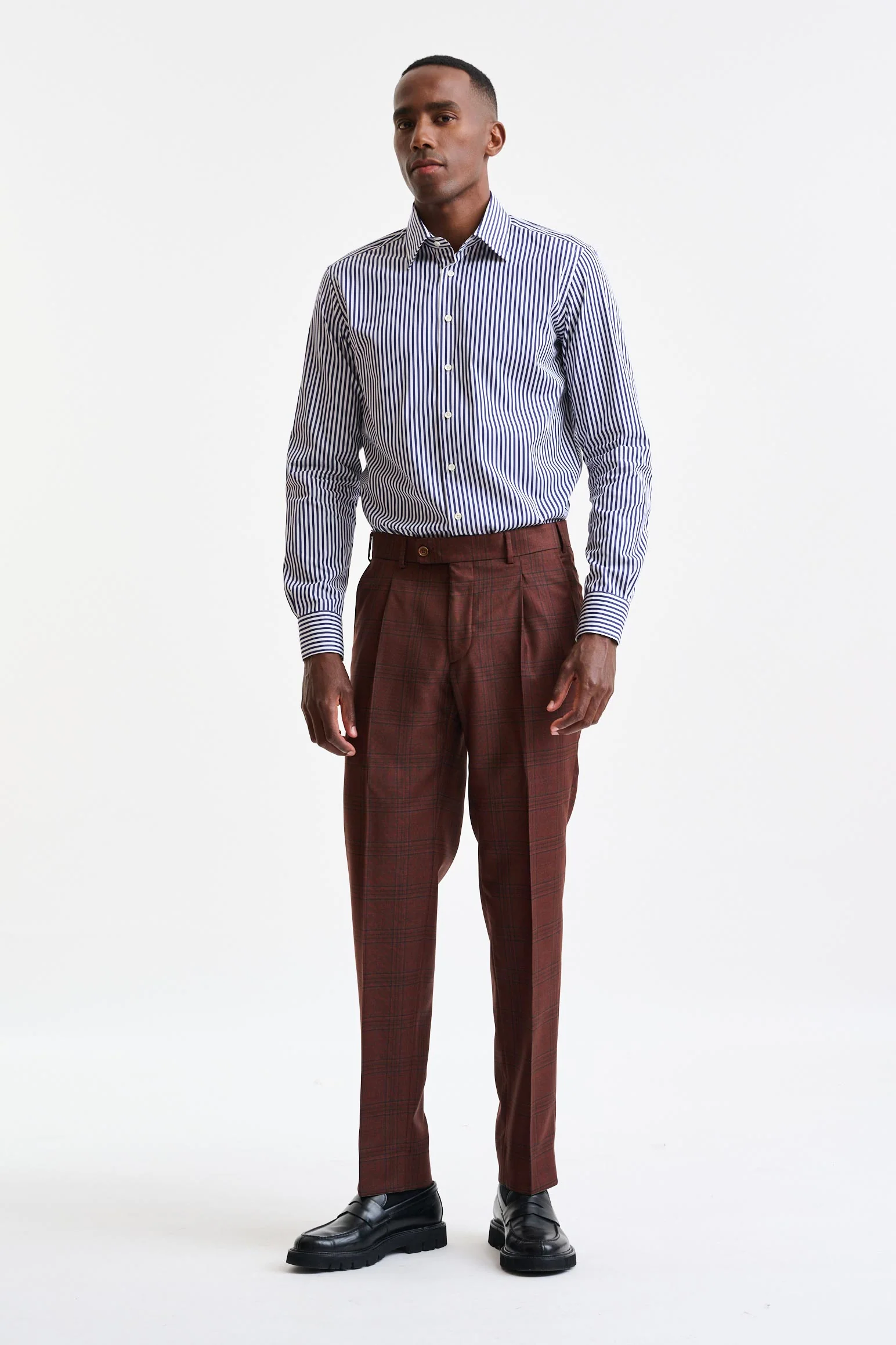 Mid-Brown 100% Wool Soho Suit Freestyle - Image 11