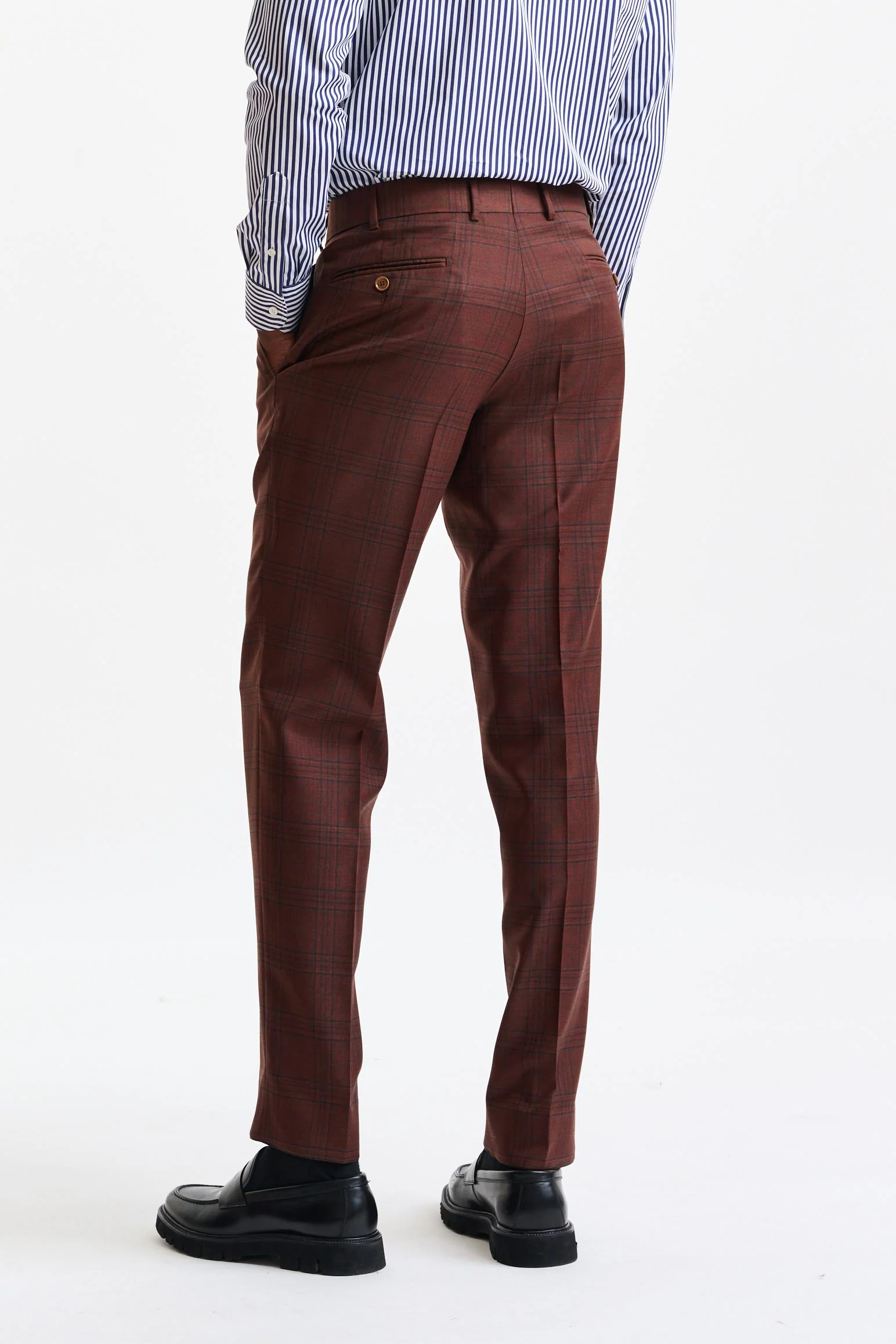 Mid-Brown 100% Wool Soho Suit Freestyle - Image 14